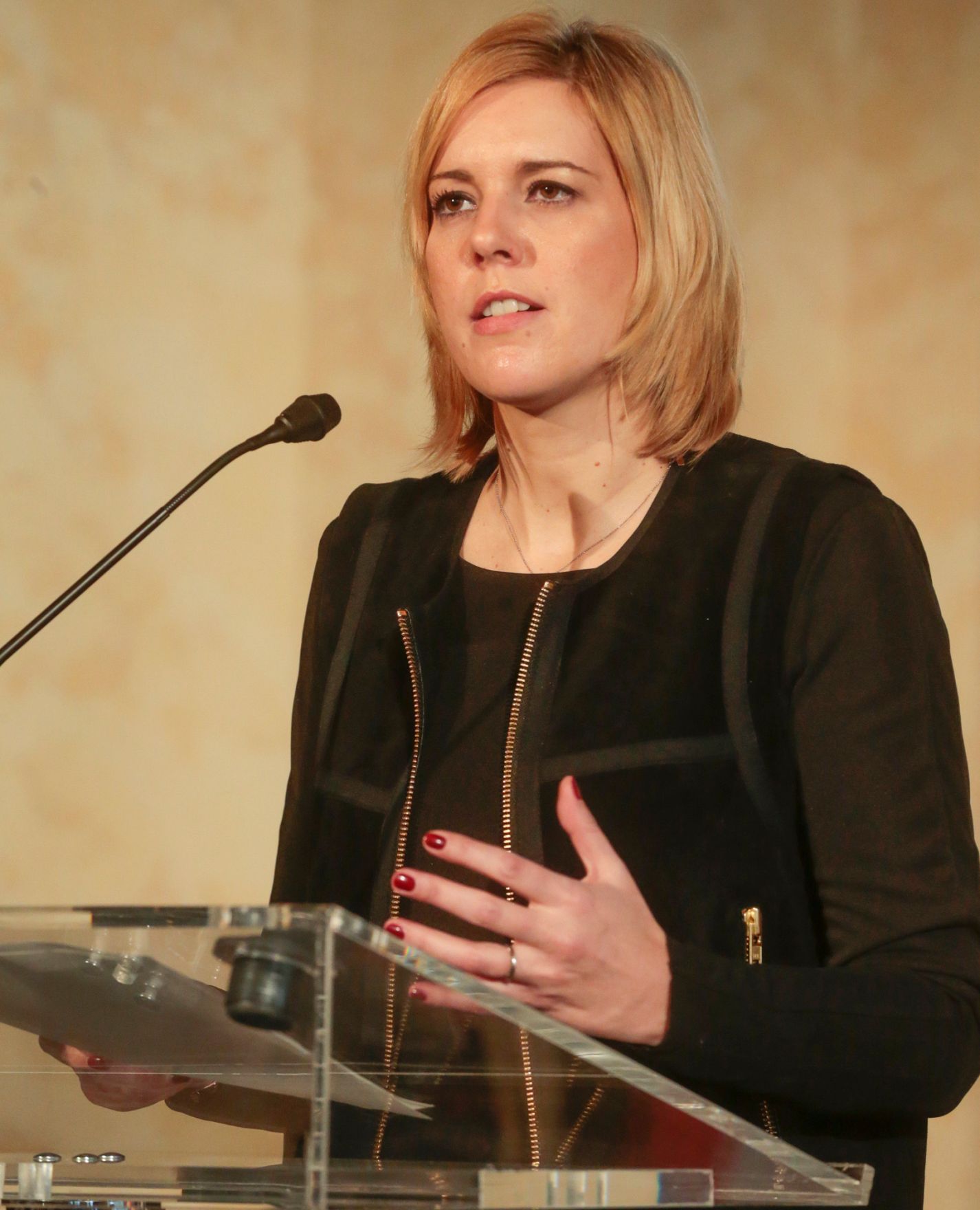 Am 23. November 2015 sprach Staatssekret&auml;rin Sonja Ste&szlig;l (im Bild) Gru&szlig;worte beim 12. Vienna Economic Forum &ndash; Vienna Dialogue 2015 im Palais Nieder&ouml;sterreich.
