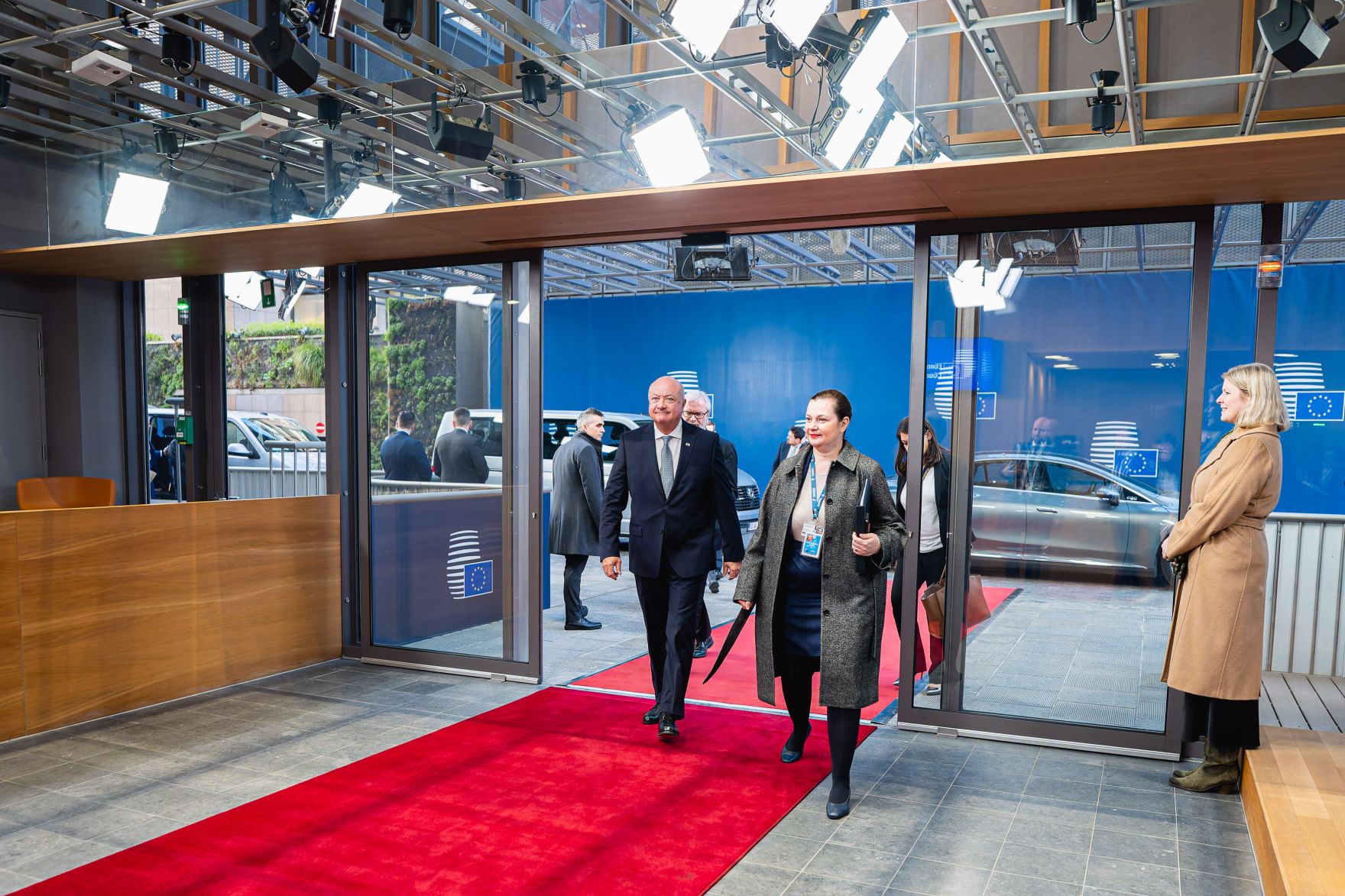 Am 20. M&auml;rz 2025 nahm Bundeskanzler Christian Stocker (l.) an dem Treffen der EU-Staats- und Regierungschefs in Br&uuml;ssel teil.