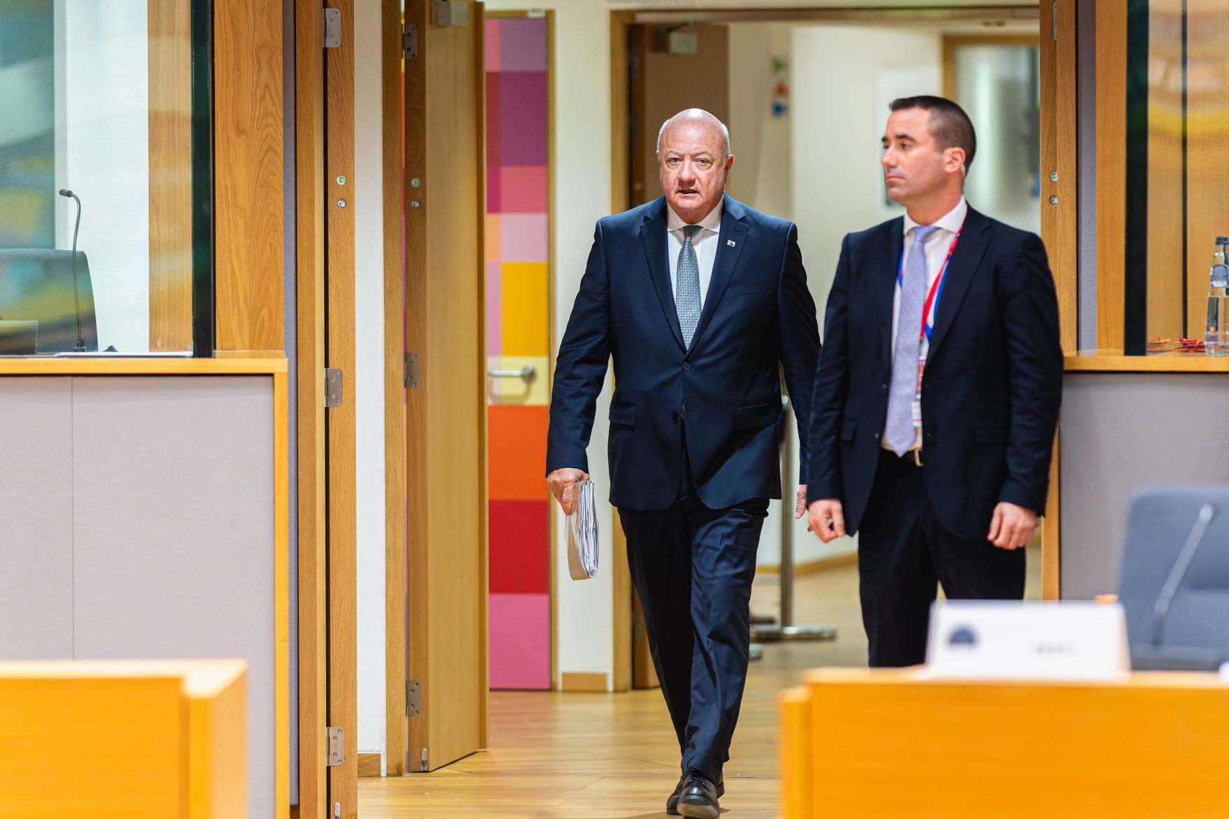Am 20. M&auml;rz 2025 nahm Bundeskanzler Christian Stocker (l.) an dem Treffen der EU-Staats- und Regierungschefs in Br&uuml;ssel teil.