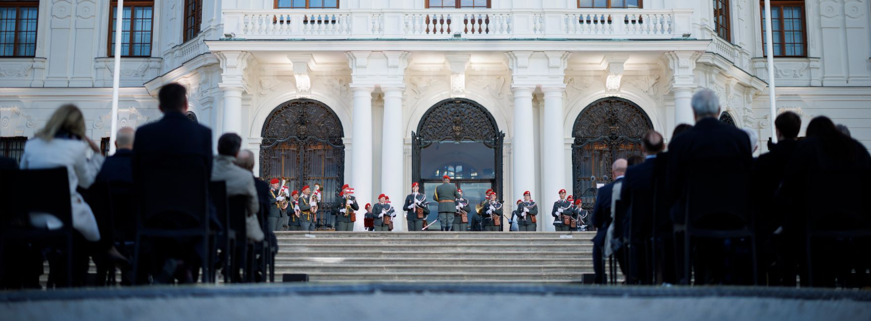 Am 15. Mai 2025 fand der Staatsakt &bdquo;70 Jahre Unterzeichnung des &Ouml;sterreichischen Staatsvertrages&ldquo; vor dem Oberen Belvedere statt.