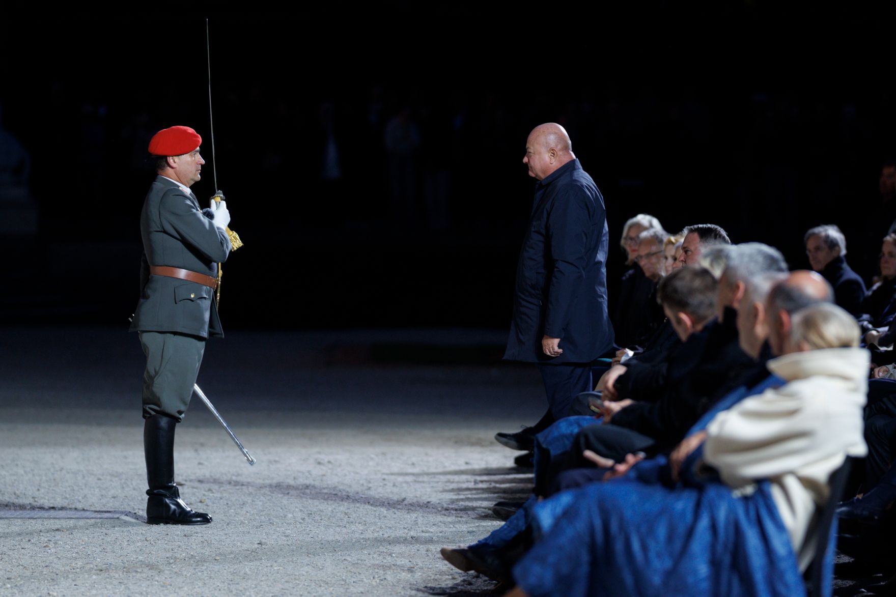 Am 15. Mai 2025 fand der Staatsakt &bdquo;70 Jahre Unterzeichnung des &Ouml;sterreichischen Staatsvertrages&ldquo; vor dem Oberen Belvedere statt. Im Bild Bundeskanzler Christian Stocker (m.r.).