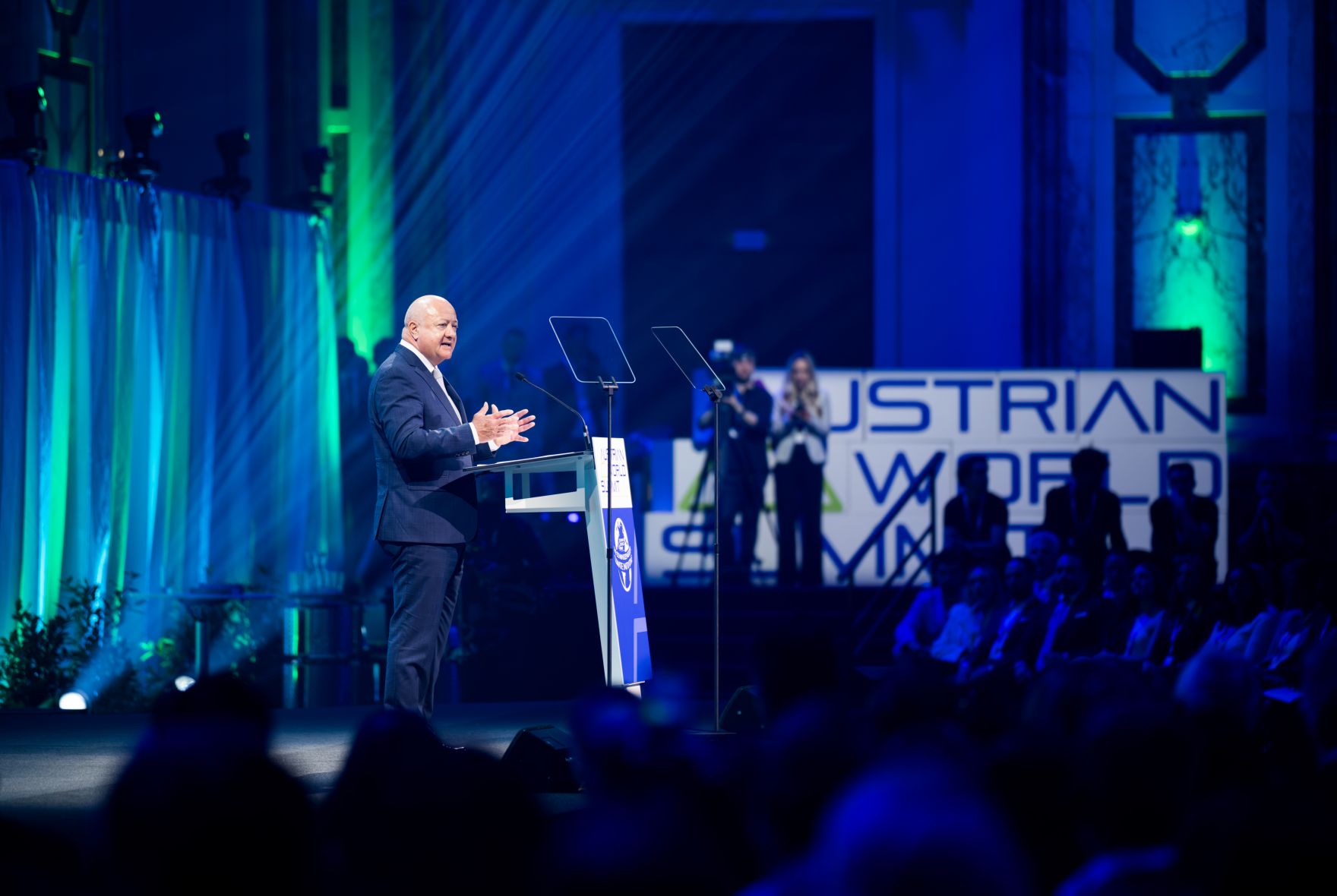 Am 3. Juni 2025 nahm Bundeskanzler Christian Stocker (im Bild) am Austrian World Summit 2025 teil.