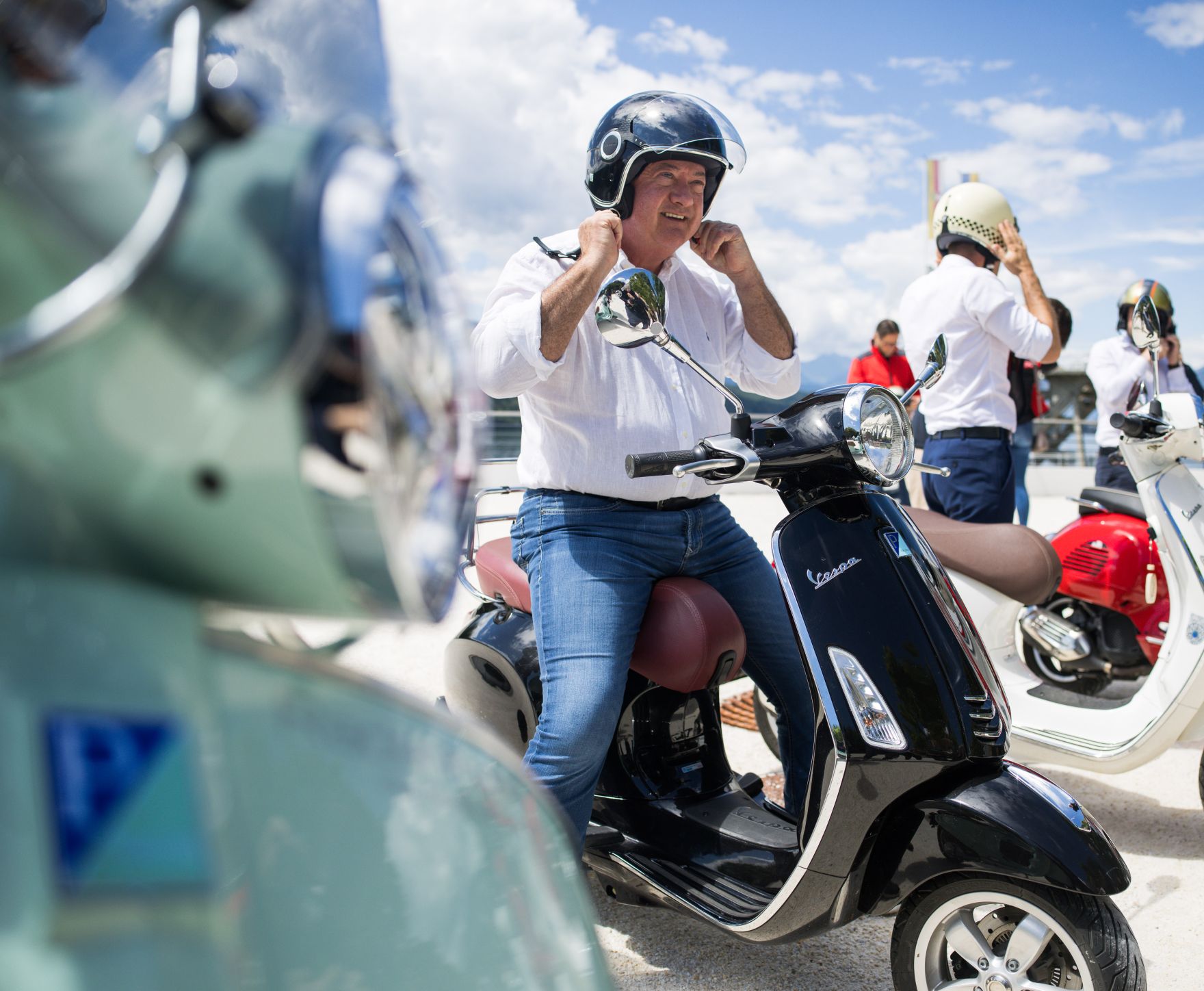 Am 30. Juli 2025 besuchte Bundeskanzler Christian Stocker (m.) im Rahmen seines Bundesl&auml;ndertages den Millst&auml;tter See in K&auml;rnten.