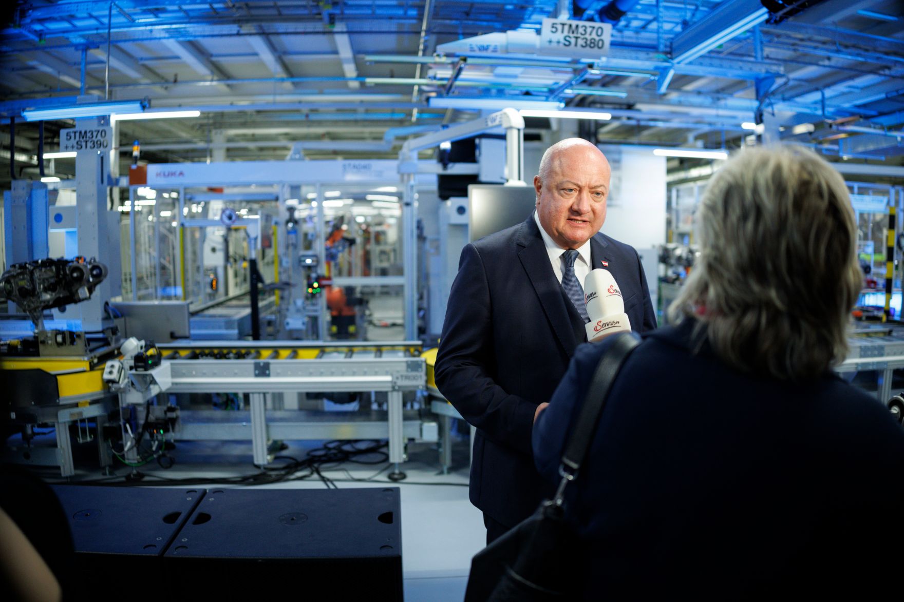 Am 1. August 2025 besuchte Bundeskanzler Christian Stocker (im Bild) im Rahmen seines Bundesl&auml;ndertages das BMW Group Werk Steyr in Ober&ouml;sterreich.