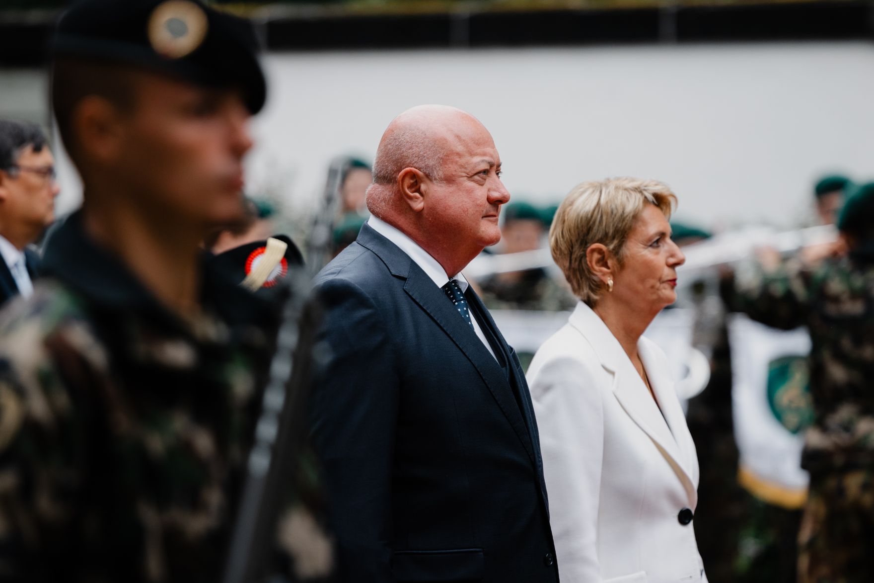 Am 28. August 2025 reiste Bundeskanzler Christian Stocker (l.) zu einem Arbeitsbesuch in die Schweiz. Im Bild mit Bundespr&auml;sidentin Karin Keller-Sutter (r.).