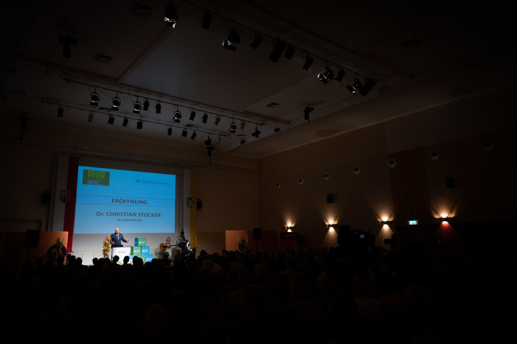 Am 4. September 2025 besuchte Bundeskanzler Christian Stocker die Rieder Messe.