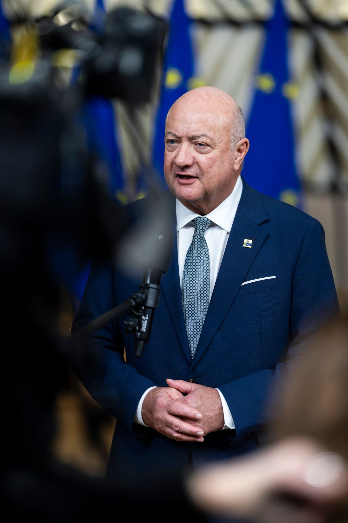 Am 18. Dezember 2025 nahm Bundeskanzler Christian Stocker (im Bild) an dem Treffen der EU-Staats- und Regierungschefs in Br&uuml;ssel teil.