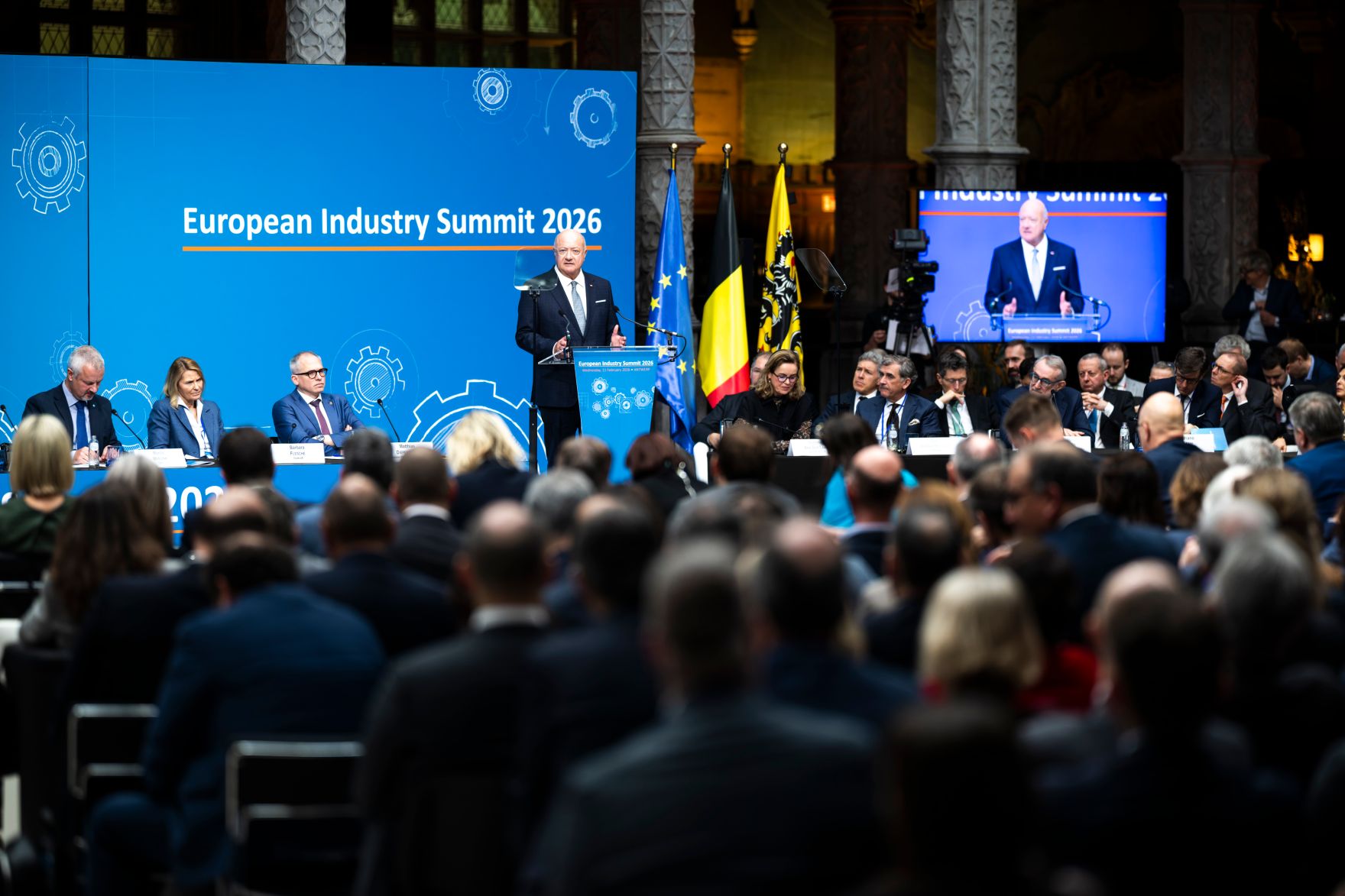 Am 11. Februar 2026 nahm Bundeskanzler Christian Stocker am &bdquo;European Industry Summit 2026&ldquo; in Antwerpen teil.