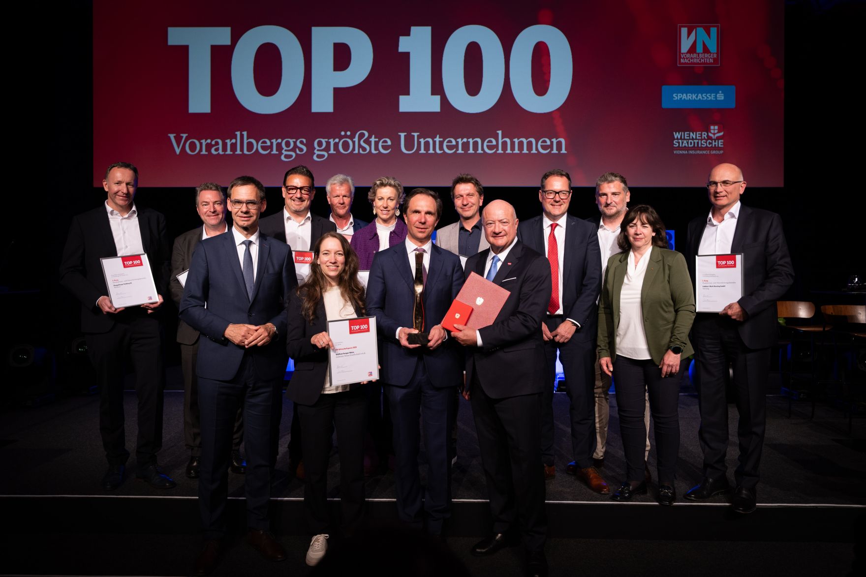 Am 9. April 2026 besuchte Bundeskanzler Christian Stocker (im Bild) im Rahmen seines Bundesl&auml;ndertages die TOP100 Gala der Vorarlberger Nachrichten.