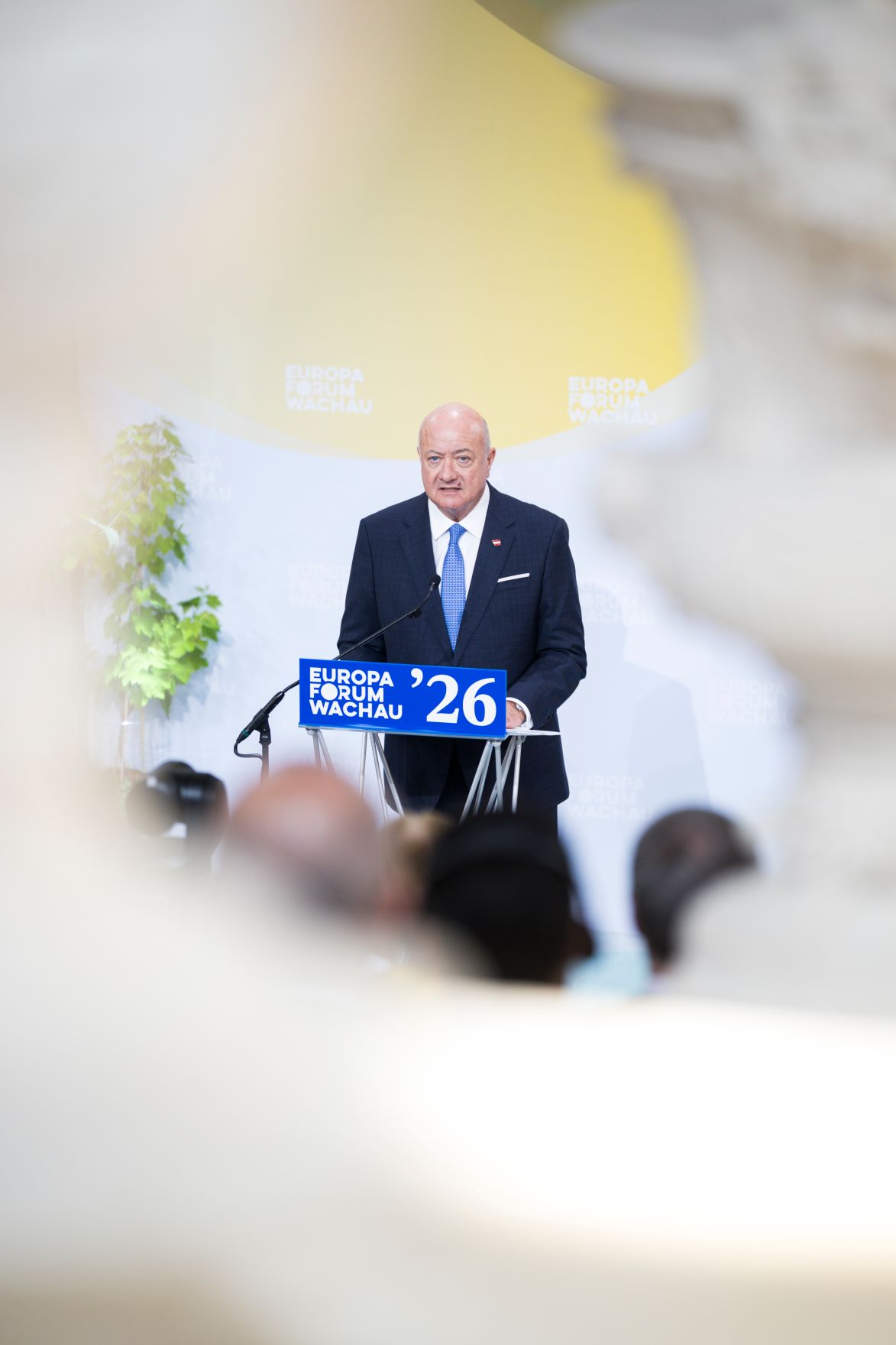 Am 22. Mai 2026 nahm Bundeskanzler Christian Stocker (im Bild) am Europa-Forum Wachau teil.