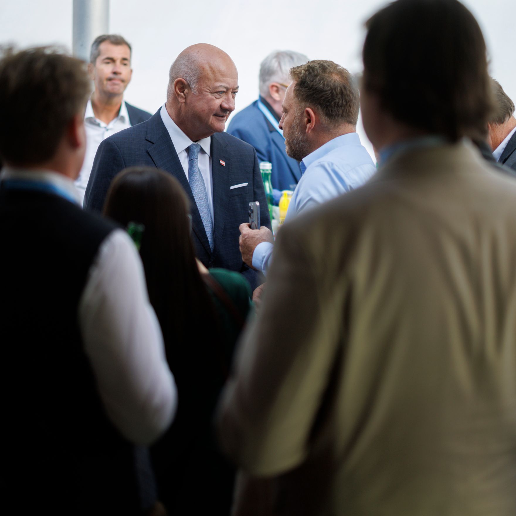 Am 23. Juli 2026 lud Bundeskanzler Christian Stocker (im Bild) zur Veranstaltung "&Ouml;sterreich im Gespr&auml;ch" in Innsbruck.