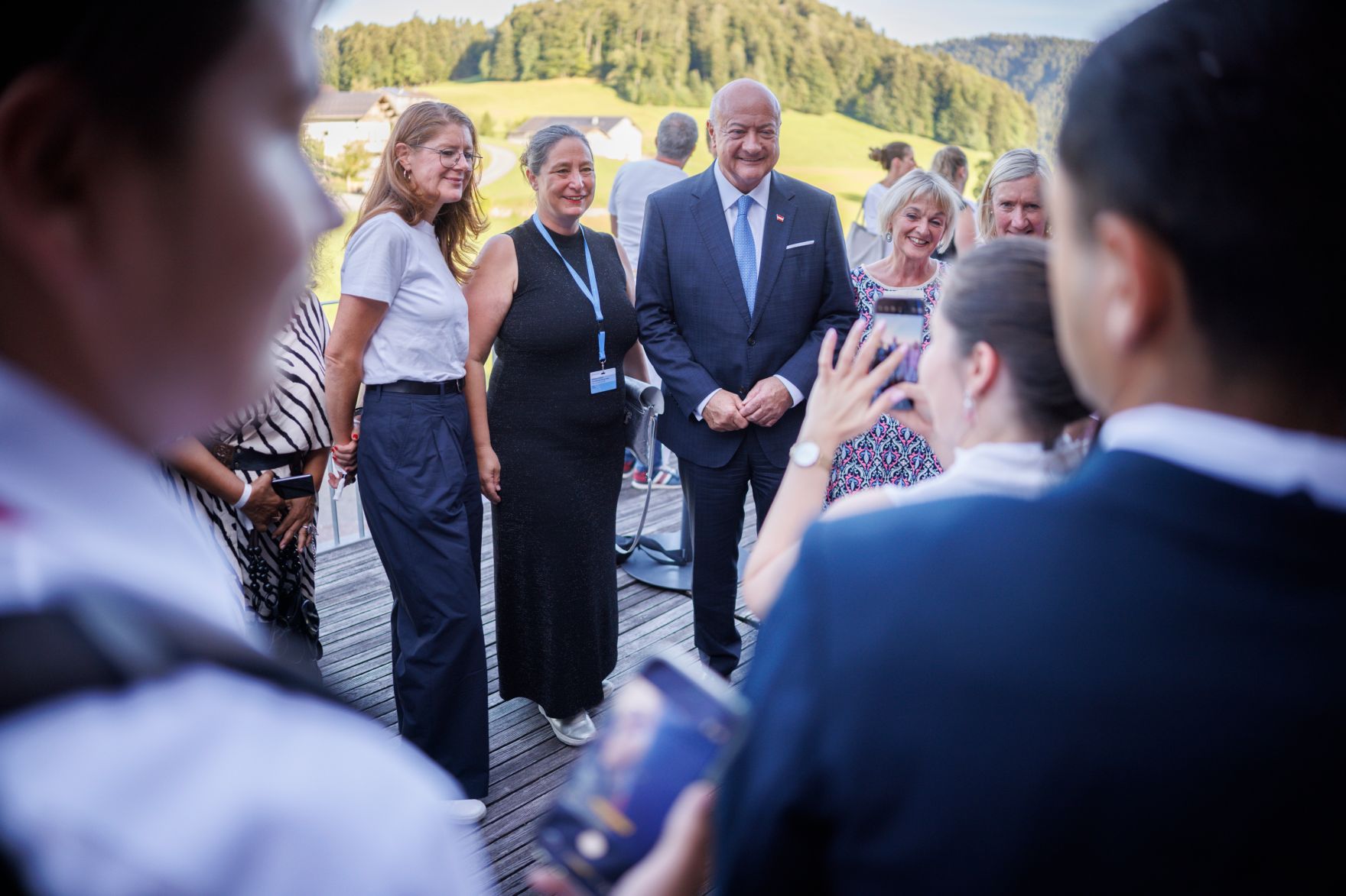 Am 24. Juli 2026 lud Bundeskanzler Christian Stocker (im Bild) zur Veranstaltung "&Ouml;sterreich im Gespr&auml;ch" in Schwarzenberg.