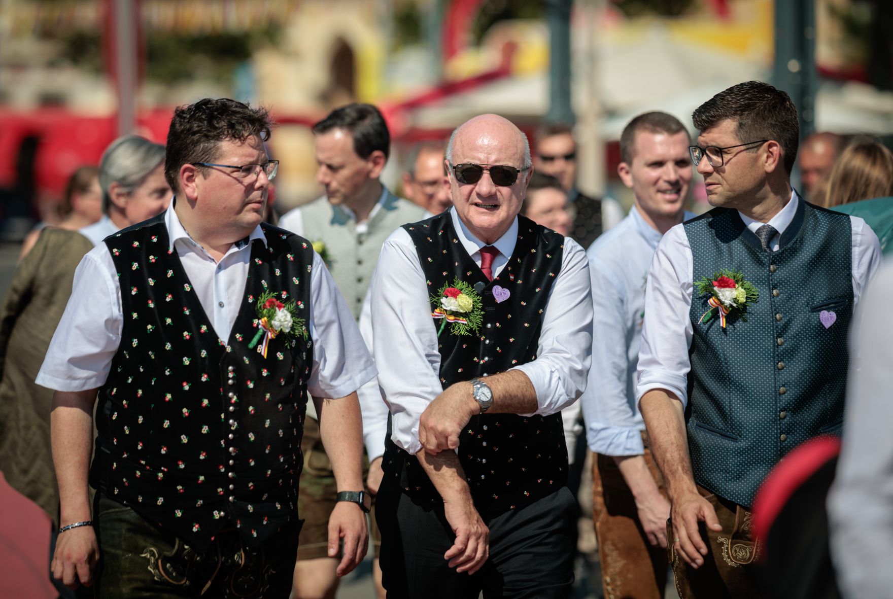 Am 30. Juli 2026 besuchte Bundeskanzler Christian Stocker (m.) im Rahmen seines Bundesl&auml;ndertages in K&auml;rnten den Villacher Kirchtag.