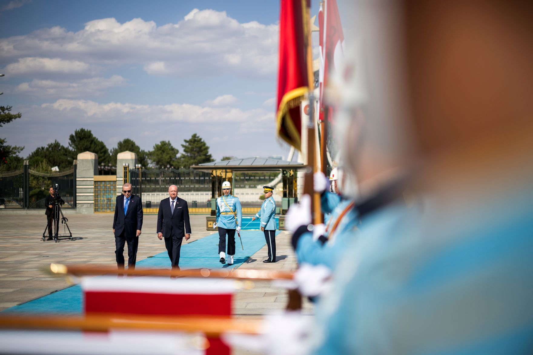 Am 10. August 2026 reiste Bundeskanzler Christian Stocker (r.) zu einem Arbeitsbesuch nach Ankara. Im Bild mit dem Pr&auml;sident der Republik T&uuml;rkei Recep Tayyip Erdoğan (l.).