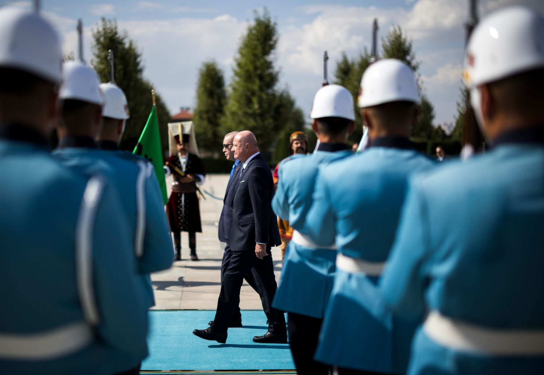 Am 10. August 2026 reiste Bundeskanzler Christian Stocker (r.) zu einem Arbeitsbesuch nach Ankara. Im Bild mit dem Pr&auml;sidenten der Republik T&uuml;rkei, Recep Tayyip Erdoğan (l.).