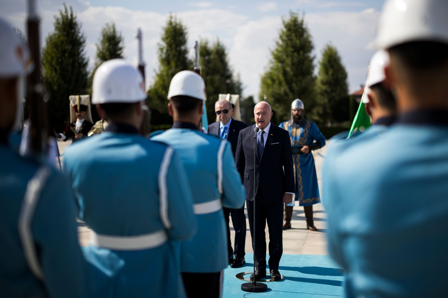 Am 10. August 2026 reiste Bundeskanzler Christian Stocker (r.) zu einem Arbeitsbesuch nach Ankara. Im Bild mit dem Pr&auml;sident der Republik T&uuml;rkei Recep Tayyip Erdoğan (l.).