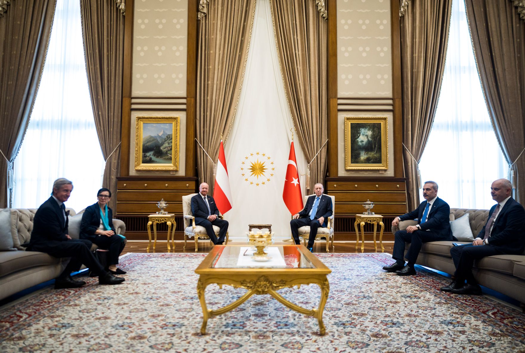 Am 10. August 2026 reiste Bundeskanzler Christian Stocker (l.) zu einem Arbeitsbesuch nach Ankara. Im Bild mit dem Pr&auml;sident der Republik T&uuml;rkei Recep Tayyip Erdoğan (r.).