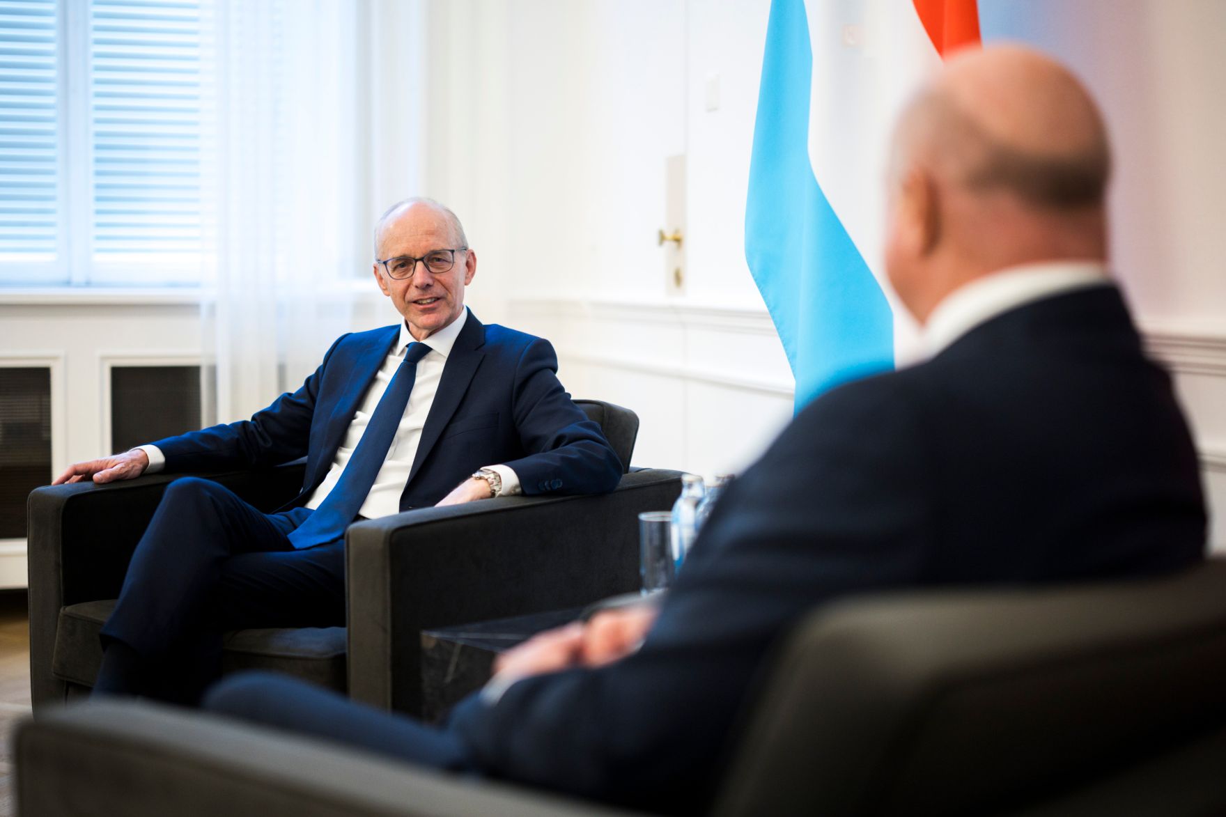 Am 29. Juli 2026 empfing Bundeskanzler Christian Stocker (r.) den Premierminister des Gro&szlig;herzogtums Luxemburg Luc Frieden (l.) zu einem Gespr&auml;ch.