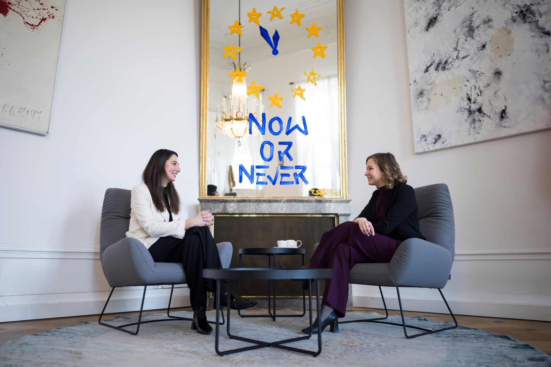 Am 26. M&auml;rz 2025 empfing Bundesministerin Claudia Plakolm (r.) die EU-Abgeordnete Sophia Kircher (l.) zu einem Arbeitsgespr&auml;ch.