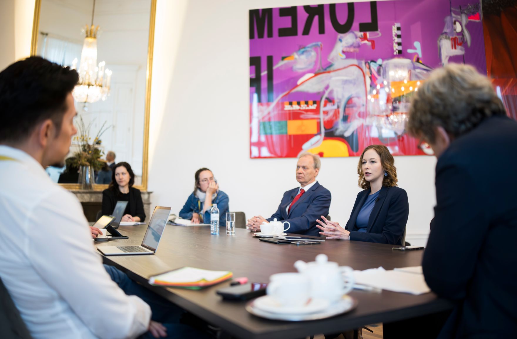 Am 25. April 2025 fand ein Pressegespr&auml;ch im Bundeskanzleramt mit Bundesministerin Claudia Plakolm (2.v.r.) statt.