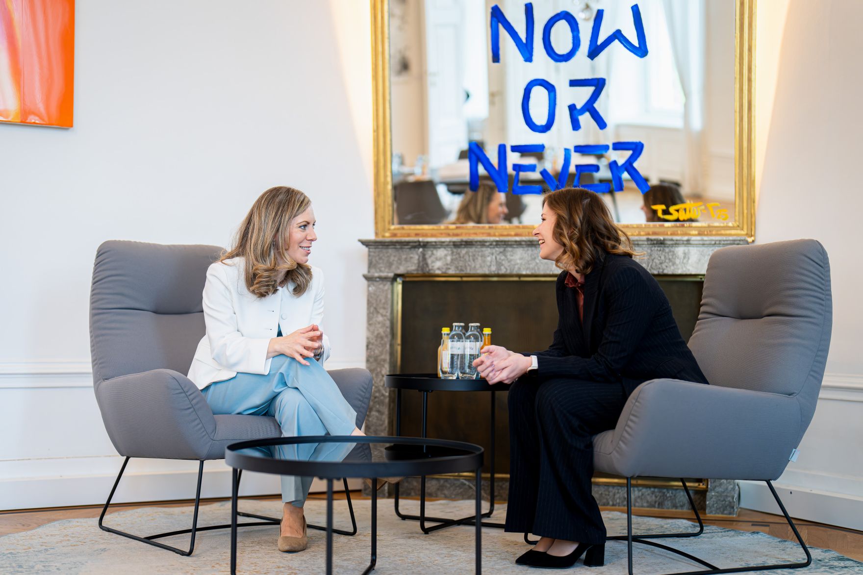 Am 14. Mai 2025 empfing Bundesministerin Claudia Plakolm (r.) die schwedischen EU-Ministerin Jessica Rosencrantz (l.) zu einem Arbeitsbesuch im Bundeskanzleramt.
