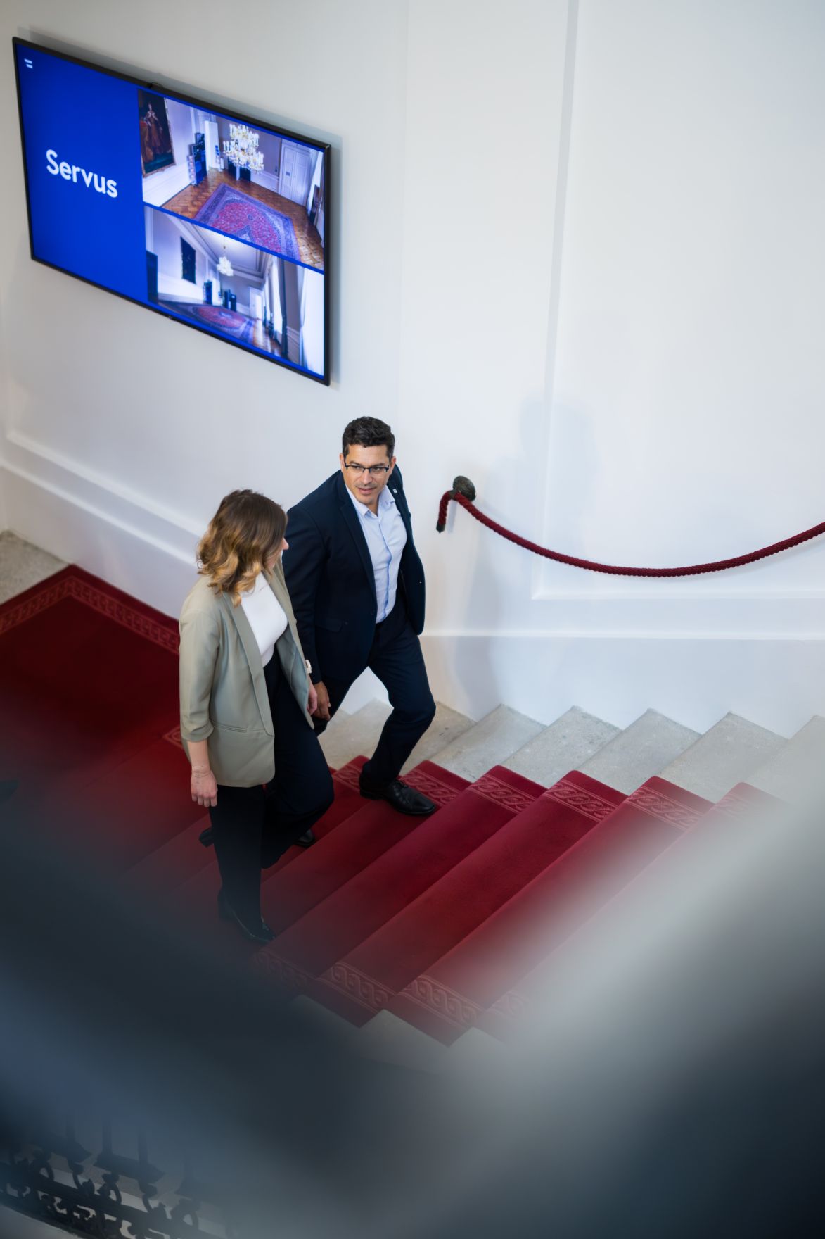 Am 28. Mai 2025 empfing Bundesministerin Claudia Plakolm (l.) Amichai Chikli, Minister f&uuml;r Diaspora-Angelegenheiten des Staates Israel (r.) zu einem Arbeitsgespr&auml;ch.