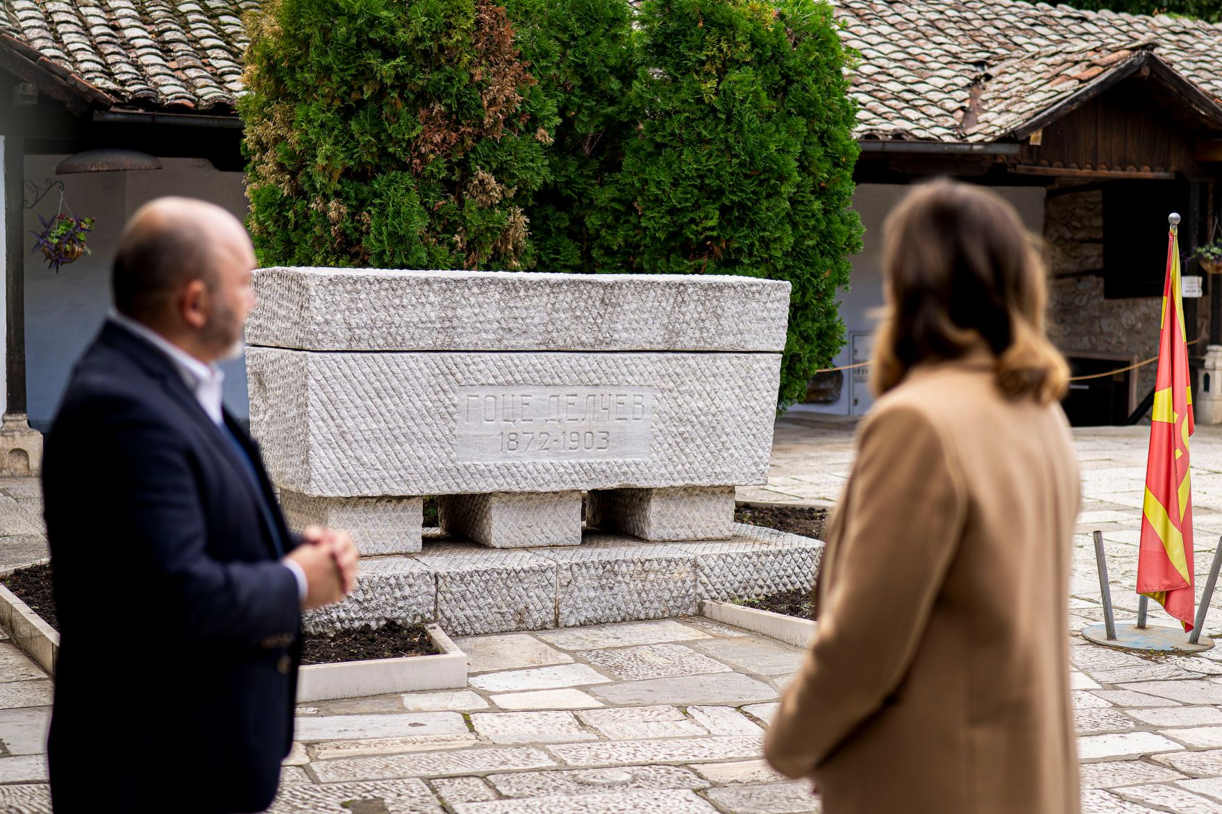 Am 5. Oktober 2025 reiste Bundesminister Claudia Plakolm (r.) im Rahmen ihrer Westbalkantour nach Skopje.