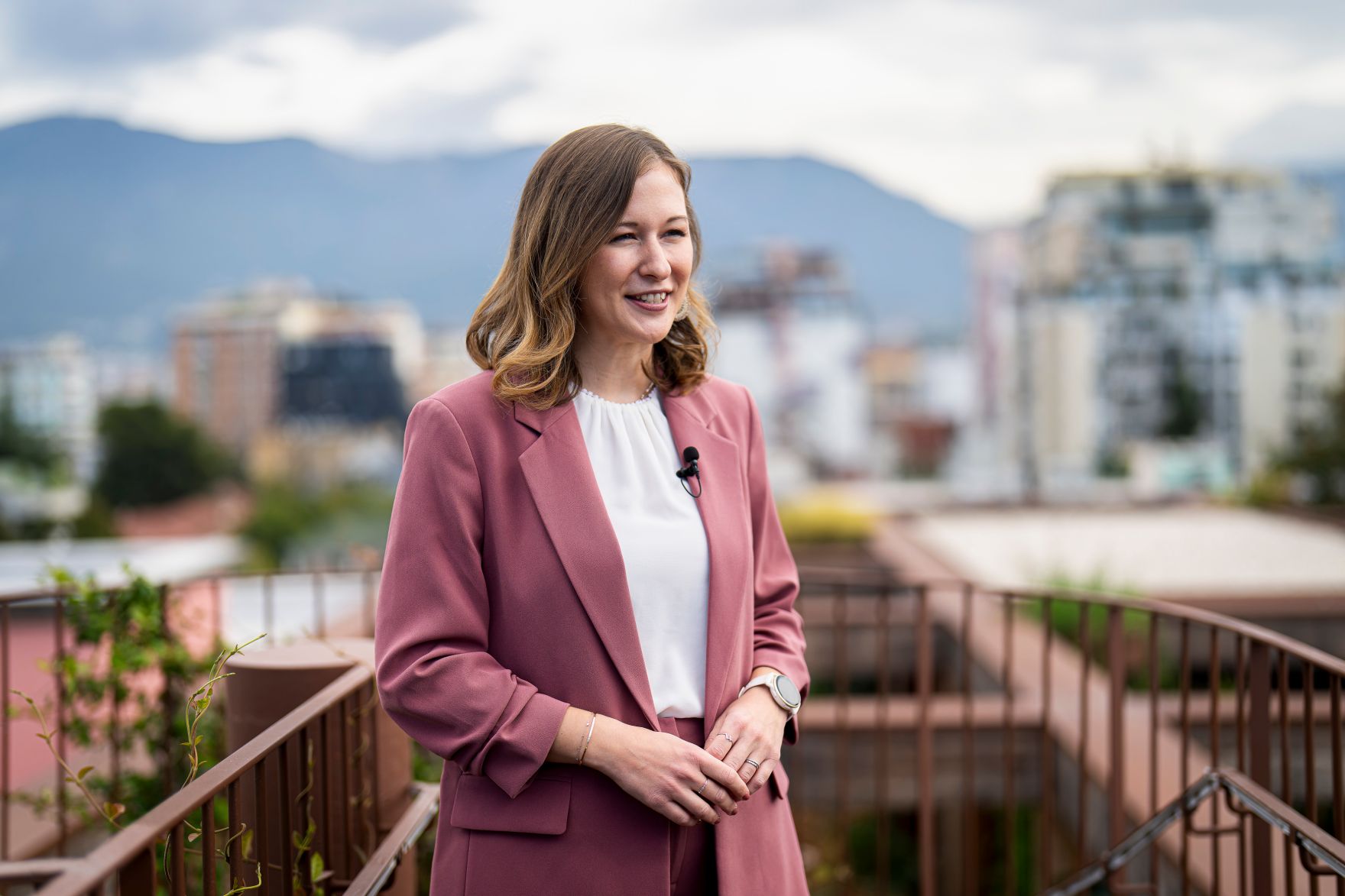 Am 8. Oktober 2025 setzte Bundesminister Claudia Plakolm (im Bild) ihre Westbalkantour fort.