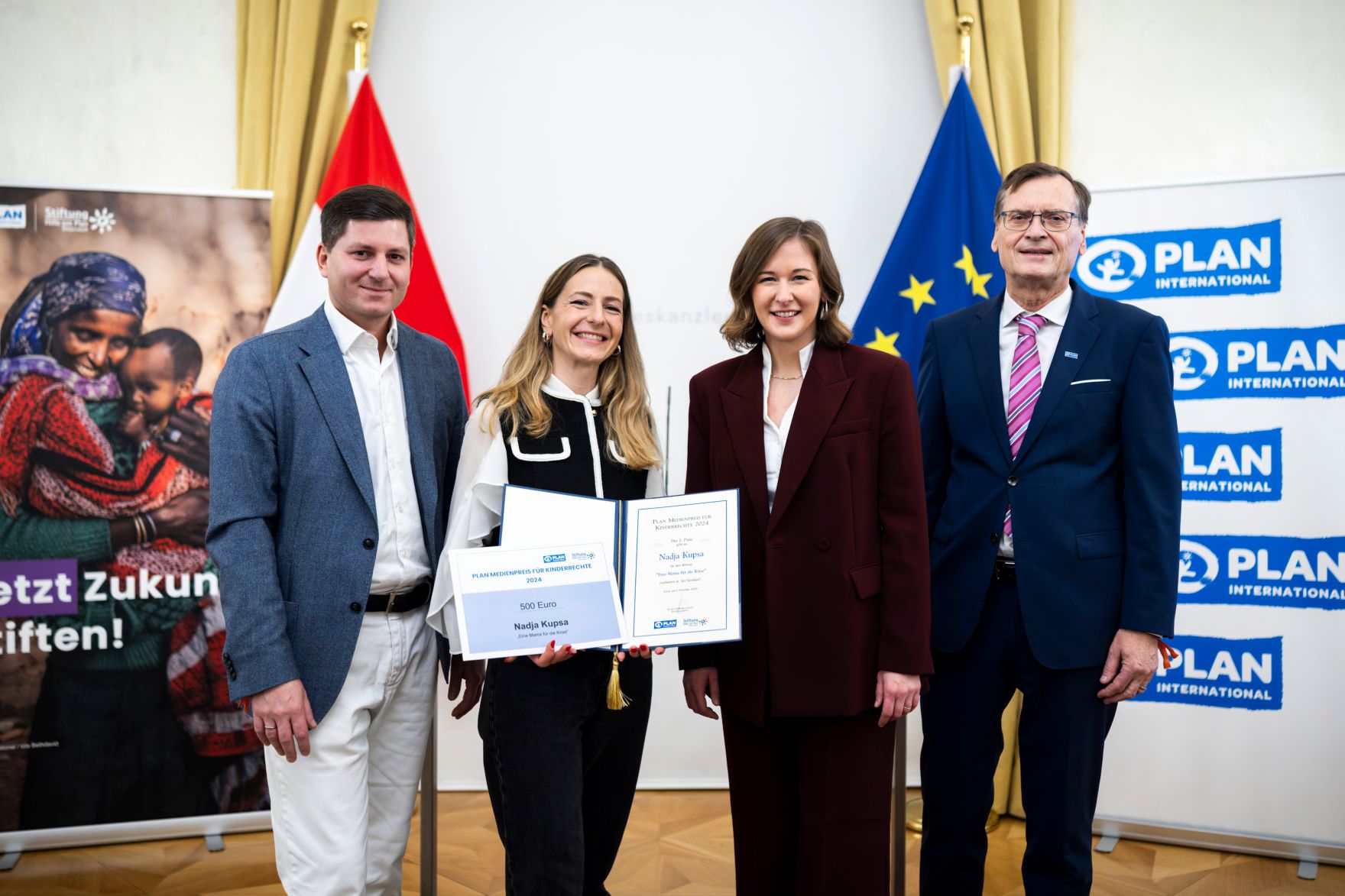 Am 9. Dezember 2025 nahm Bundesministerin Claudia Plakolm an der Verleihung des &bdquo;Plan Medienpreises f&uuml;r Kinderrechte&ldquo; im Bundeskanzleramt teil.