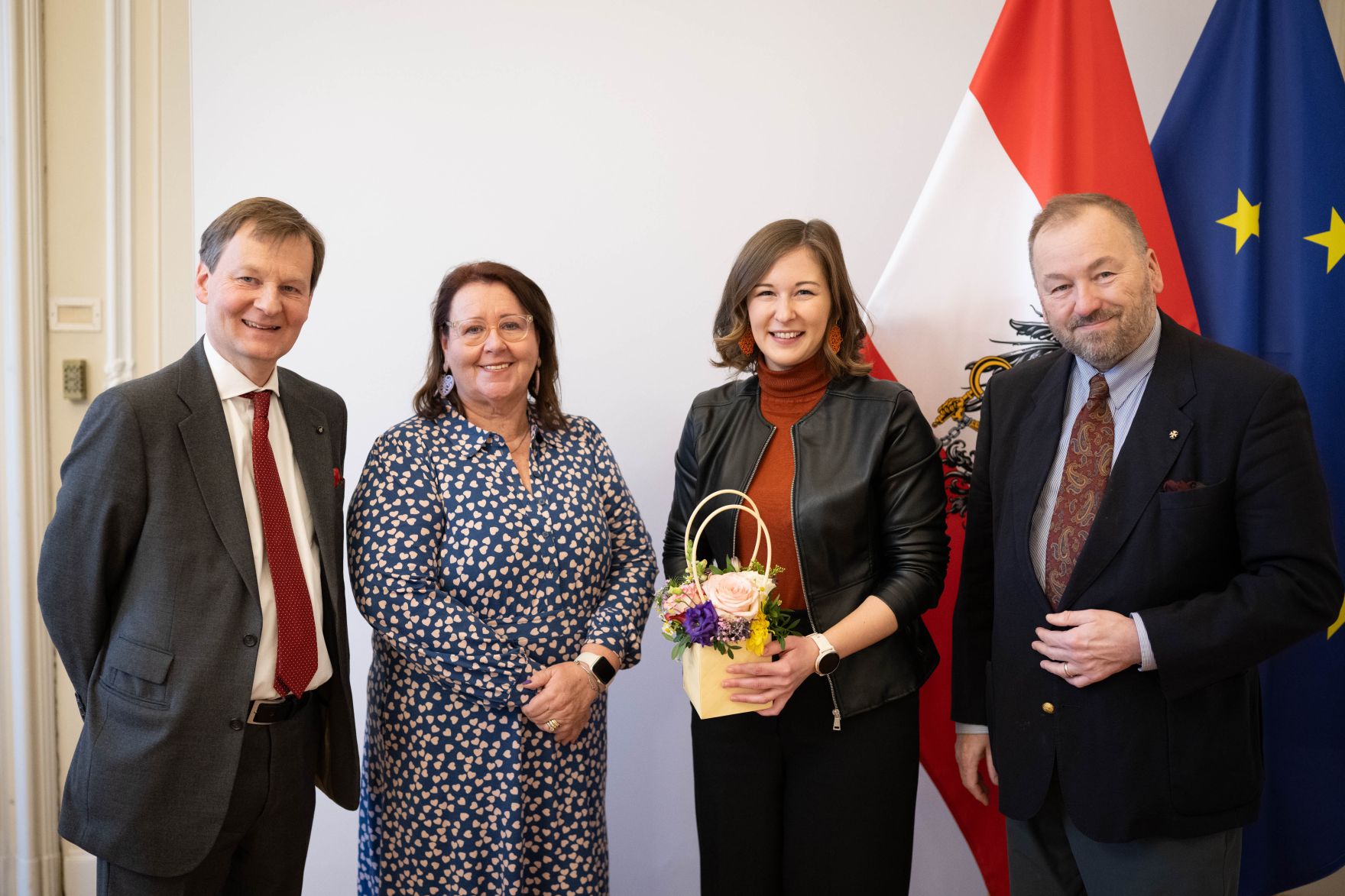 Am 28. J&auml;nner 2026 empfing Bundesministerin Claudia Bauer (2.v.r.) Vertreterinnen und Vertreter des Vereins Family Business zu einem Arbeitsgespr&auml;ch.