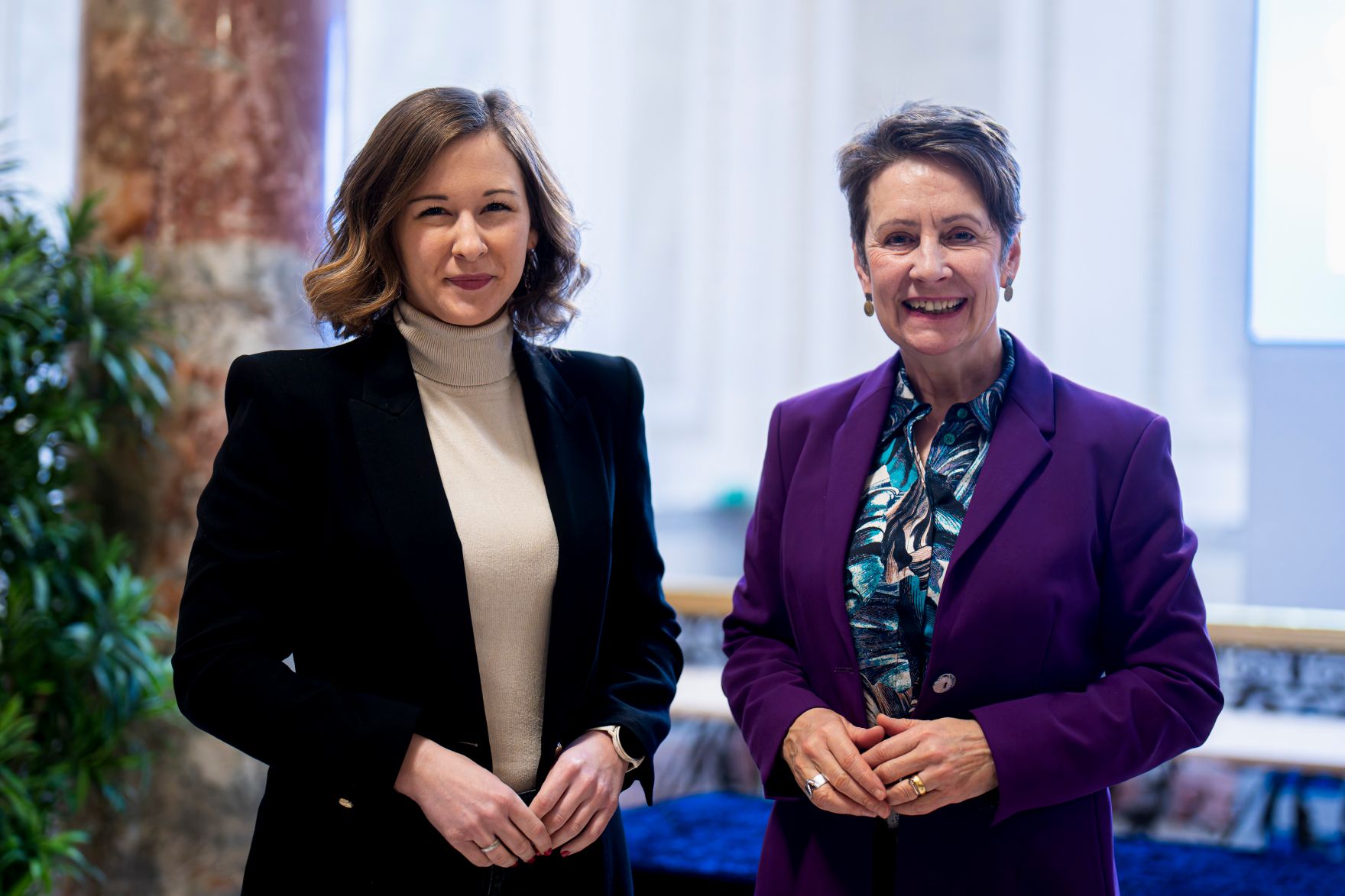 Am 17. Februar 2026 nahm Bundesministerin Claudia Bauer (l.) am Austausch mit Vertreterinnen und Vertretern der Industriellenvereinigung teil.