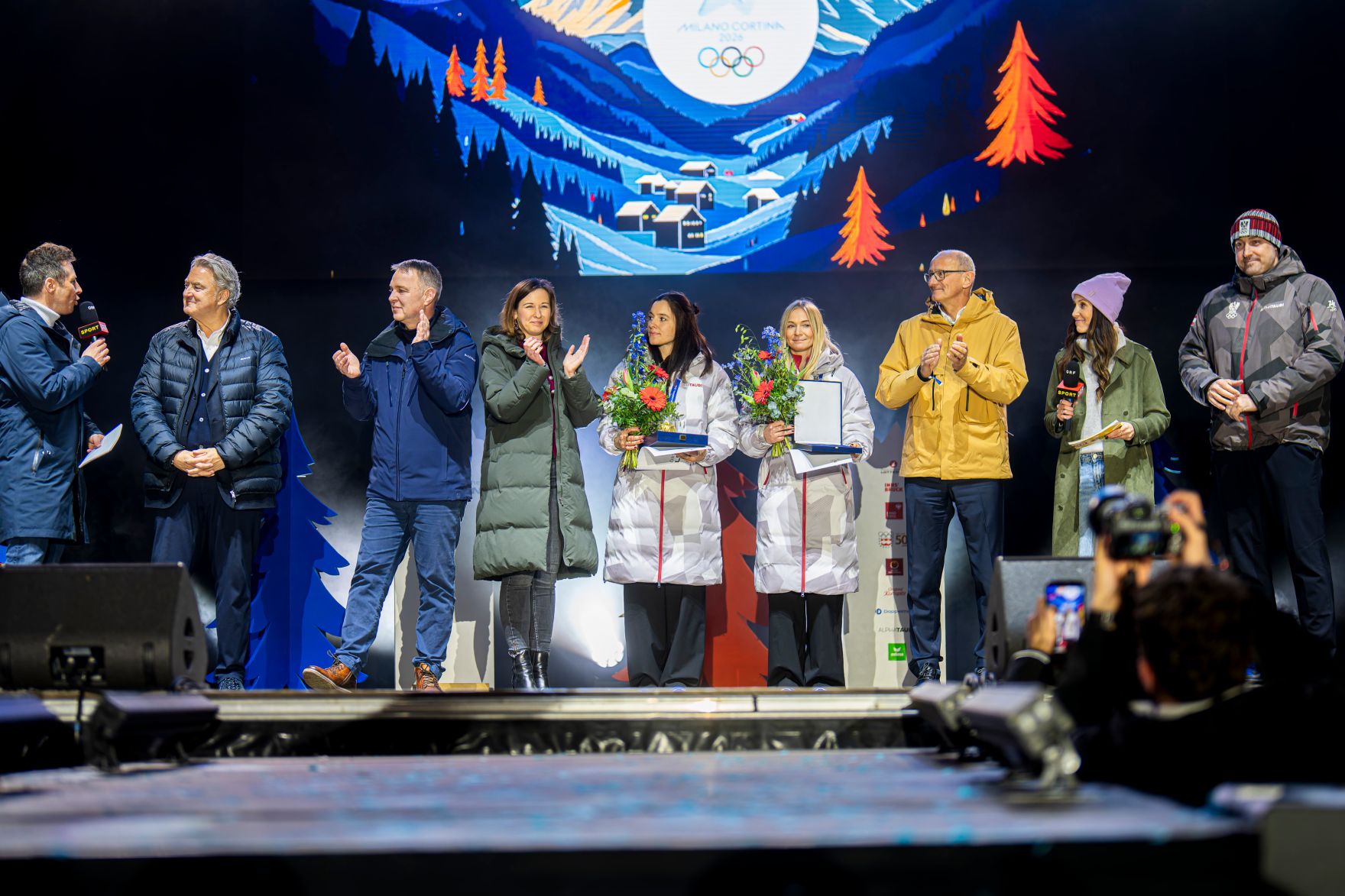 Am 23. Februar 2026 nahm Bundesministerin Claudia Bauer am Empfang der &ouml;sterreichischen Olympia-Medaillengewinner in Innsbruck teil.