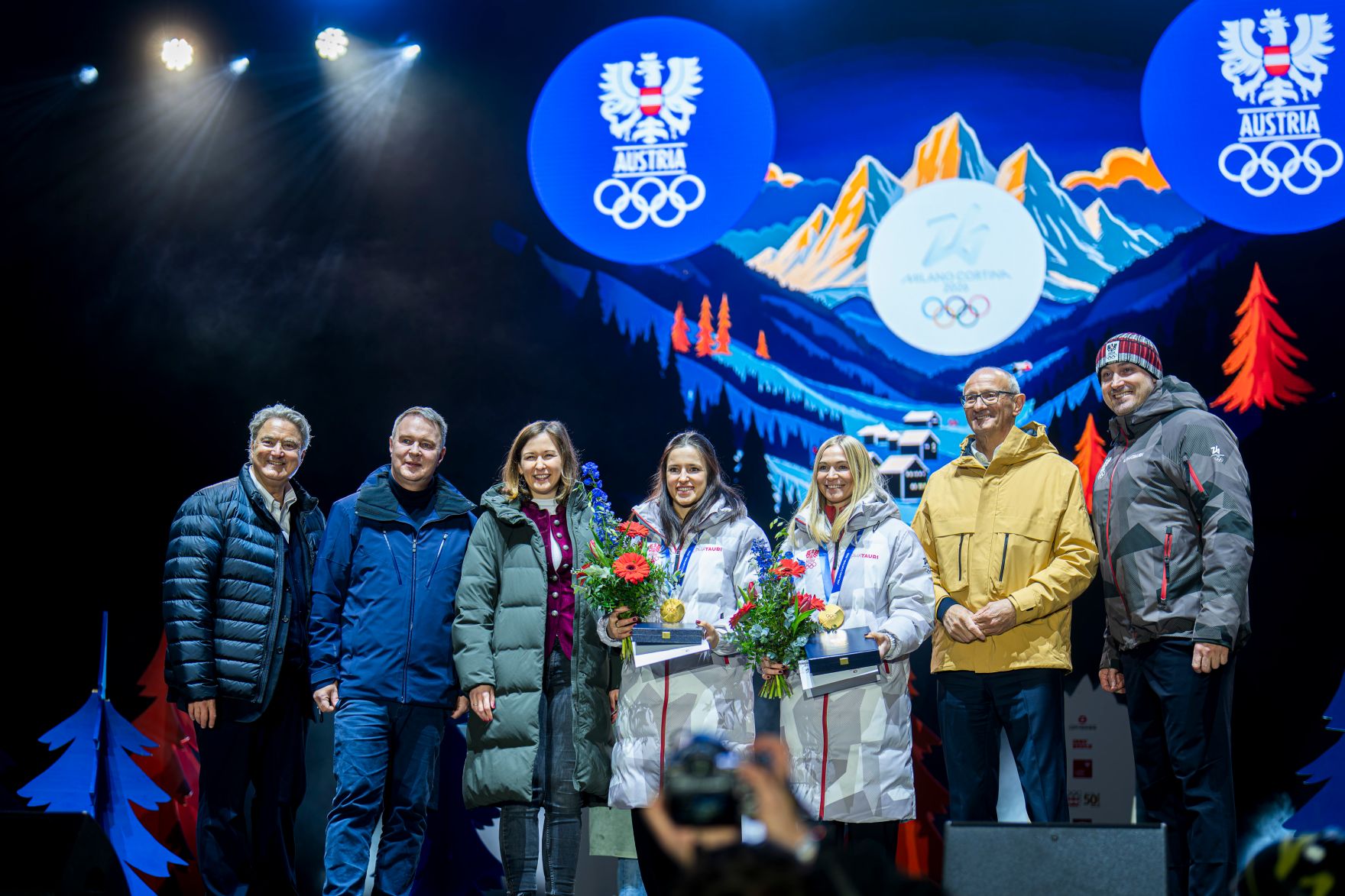 Am 23. Februar 2026 nahm Bundesministerin Claudia Bauer am Empfang der &ouml;sterreichischen Olympia-Medaillengewinner in Innsbruck teil.