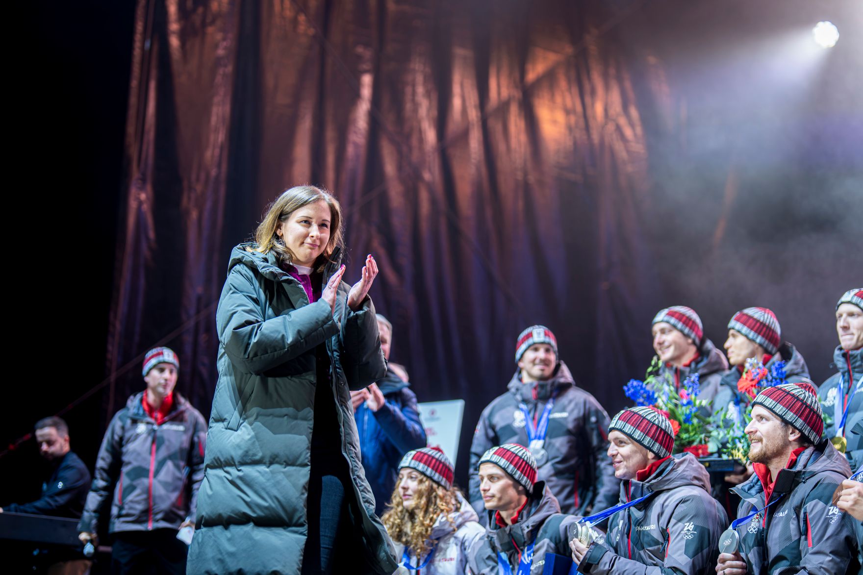 Am 23. Februar 2026 nahm Bundesministerin Claudia Bauer am Empfang der &ouml;sterreichischen Olympia-Medaillengewinner in Innsbruck teil.