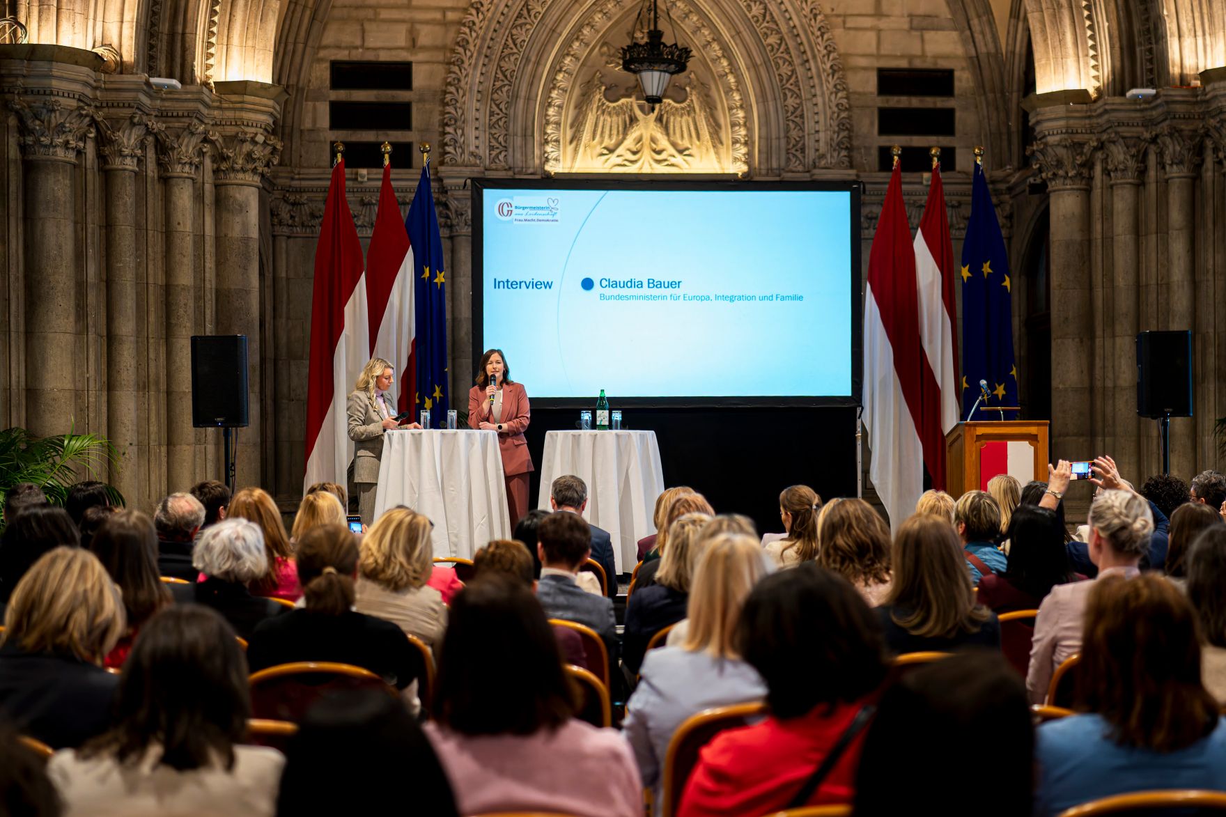 Am 27. M&auml;rz 2026 nahm Bundesministerin Claudia Bauer an der Bundestagung der B&uuml;rgermeisterinnen aus &Ouml;sterreich im Wiener Rathaus teil.