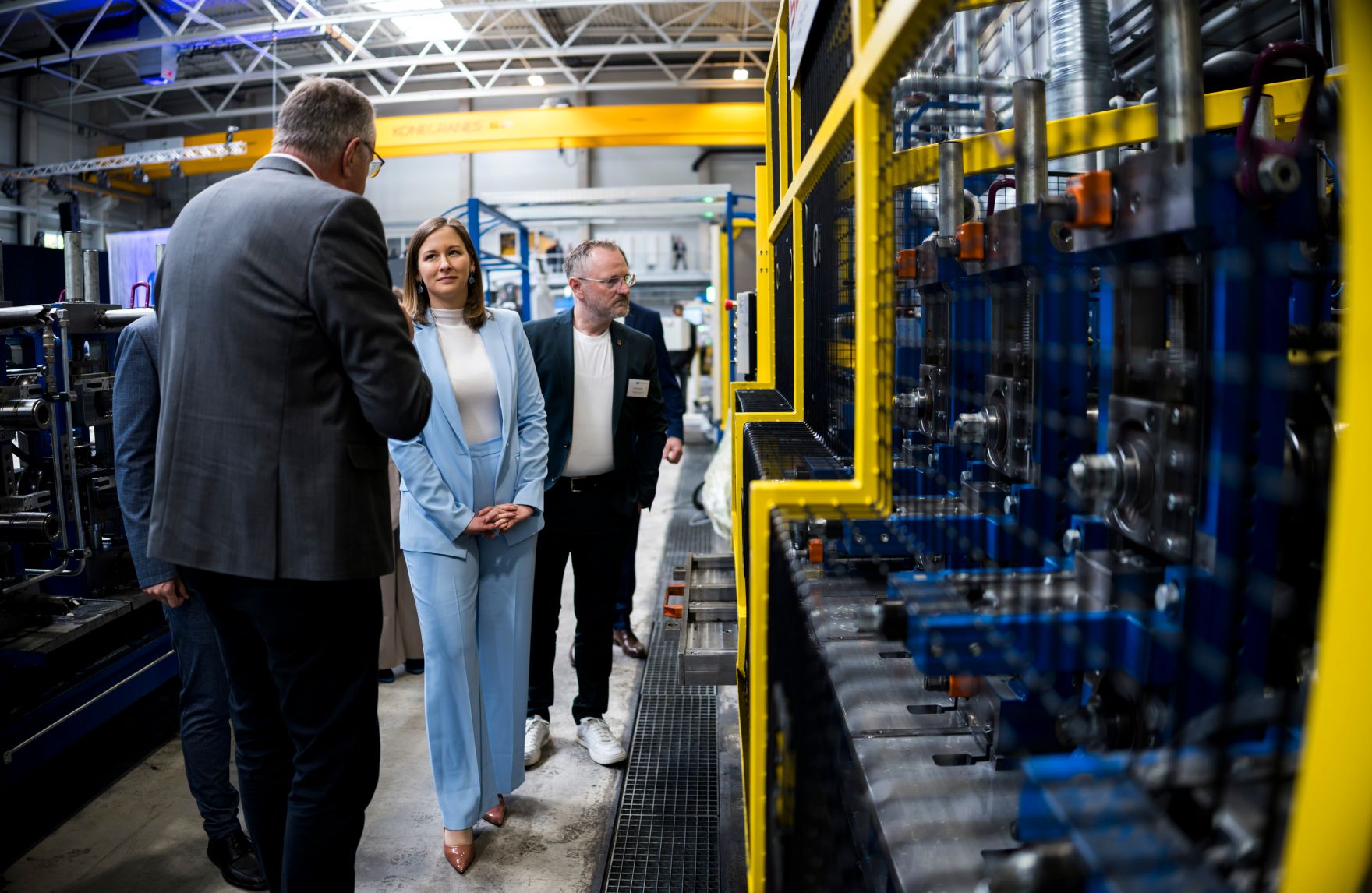 Am 24. April 2026 nahm Bundesministerin Claudia Bauer (2.v.l.) an der Er&ouml;ffnungsfeier der Wuppermann Metalltechnik GmbH teil.