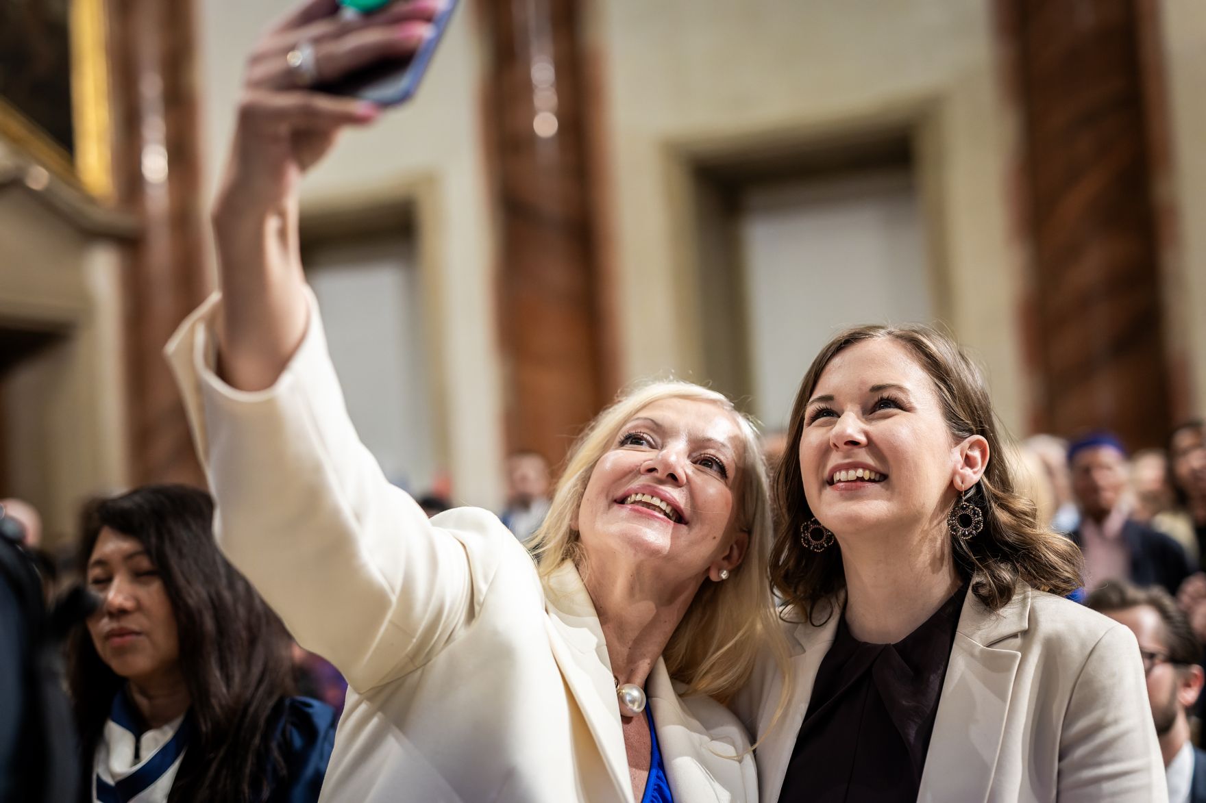 Am 6. Mai 2026 nahm Bundesministerin Claudia Bauer (r.) an den Feierlichkeiten anl&auml;sslich des Israelischen Unabh&auml;ngigkeitstages im Palais Liechtenstein teil.