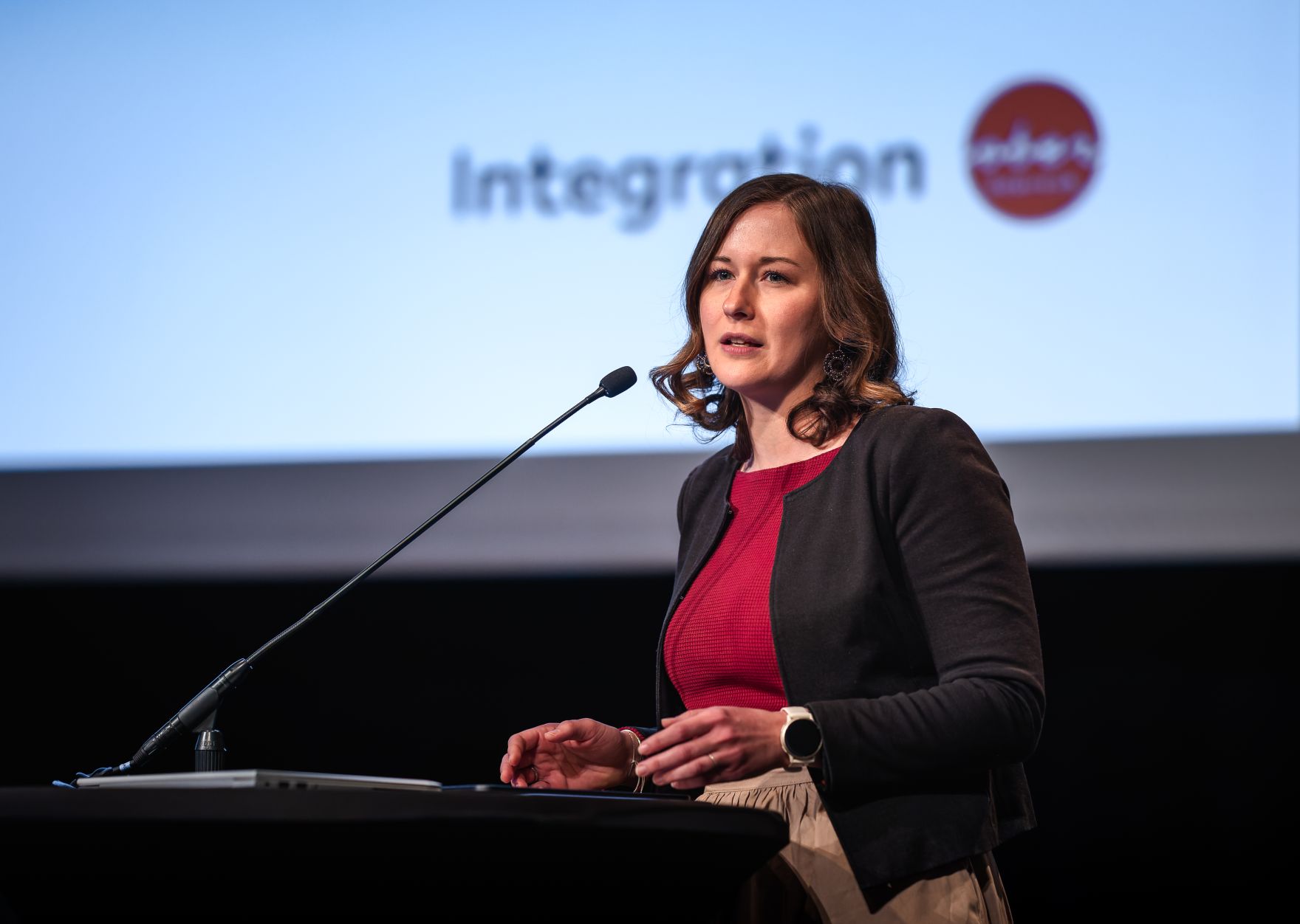 Am 12. Mai 2026 nahm Bundesministerin Claudia Bauer (im Bild) an der Integrationskonferenz 2026 teil.