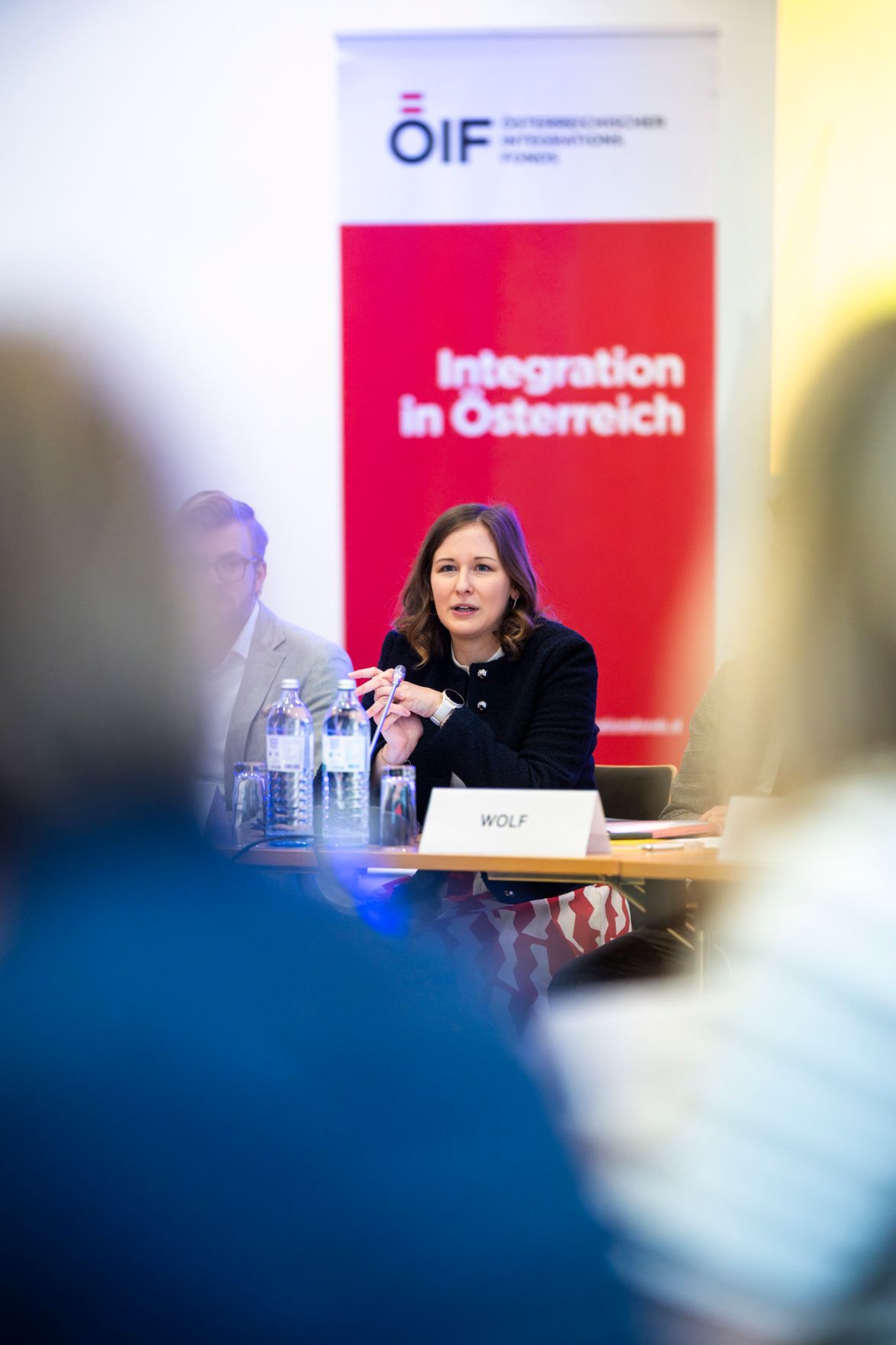 Am 27. Mai 2026 nahm Bundesministerin Claudia Bauer (m.) an der Sitzung des Integrationsbeirat teil.