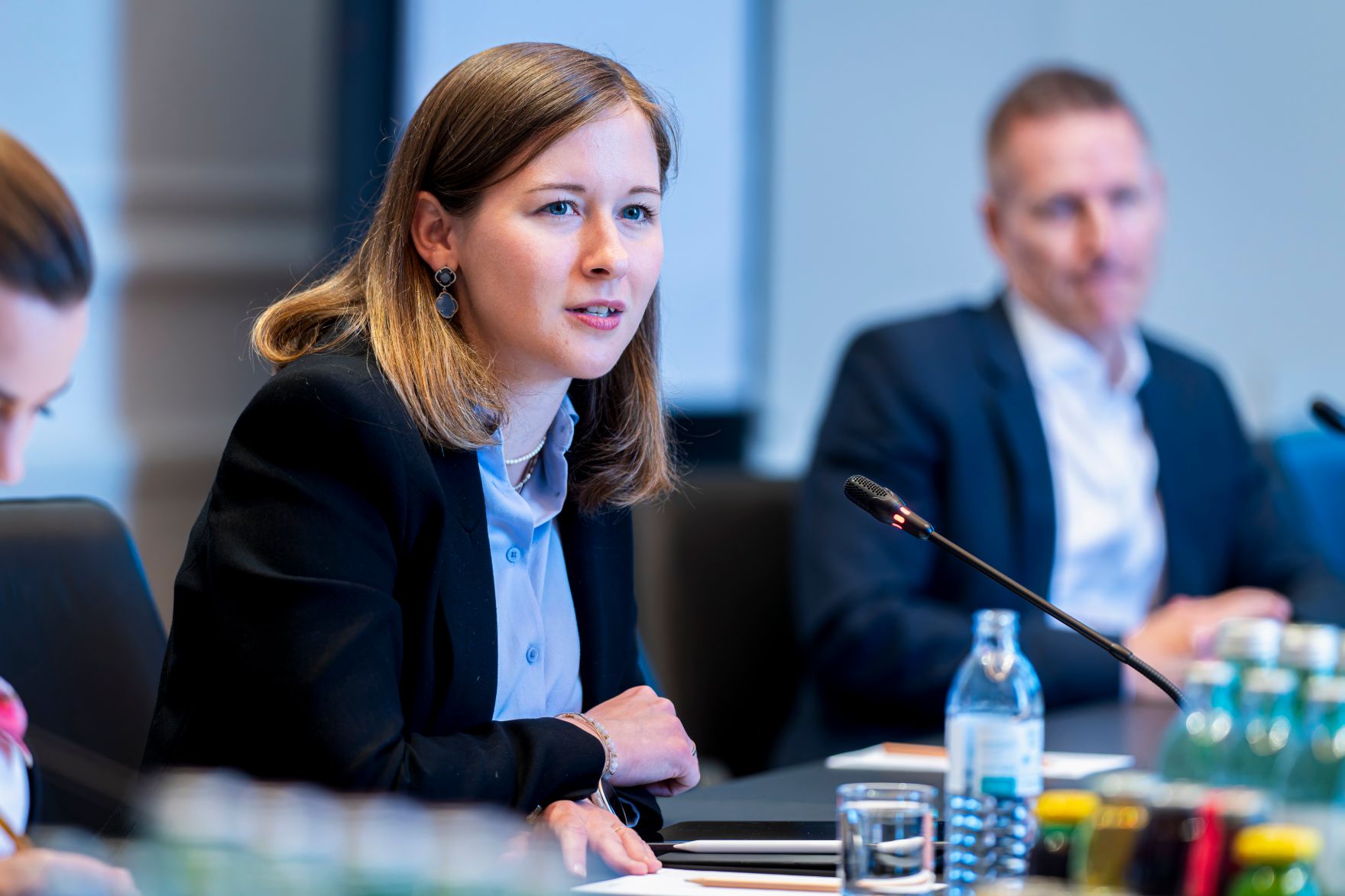 Am 17. Juni 2026 nahm Bundesministerin Claudia Bauer (im Bild) an der IV-Taskforce zur EU-Erweiterung teil.