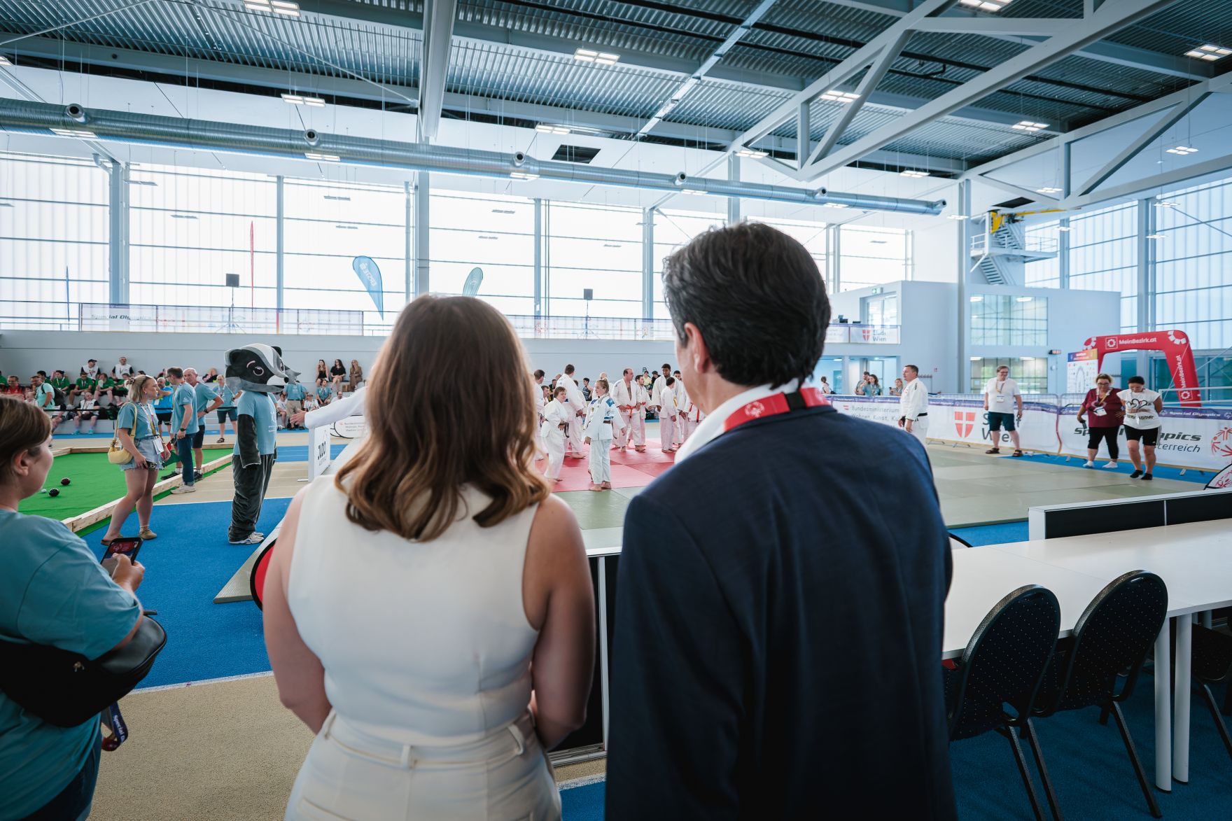Am 26. Juni 2026 besuchte Bundesministerin Claudia Bauer (l.) die Special Olympics &Ouml;sterreich in Wien.