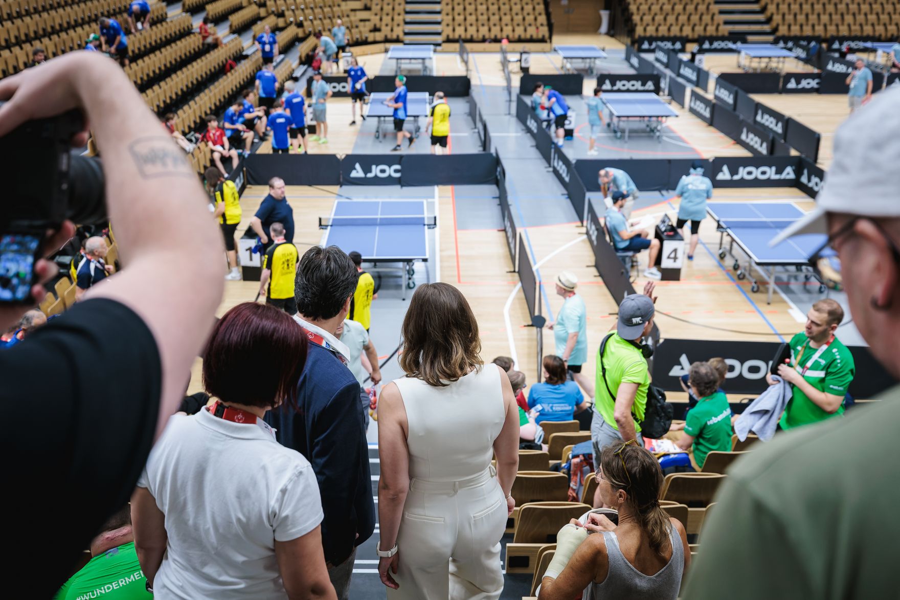 Am 26. Juni 2026 besuchte Bundesministerin Claudia Bauer (m.) die Special Olympics &Ouml;sterreich in Wien.