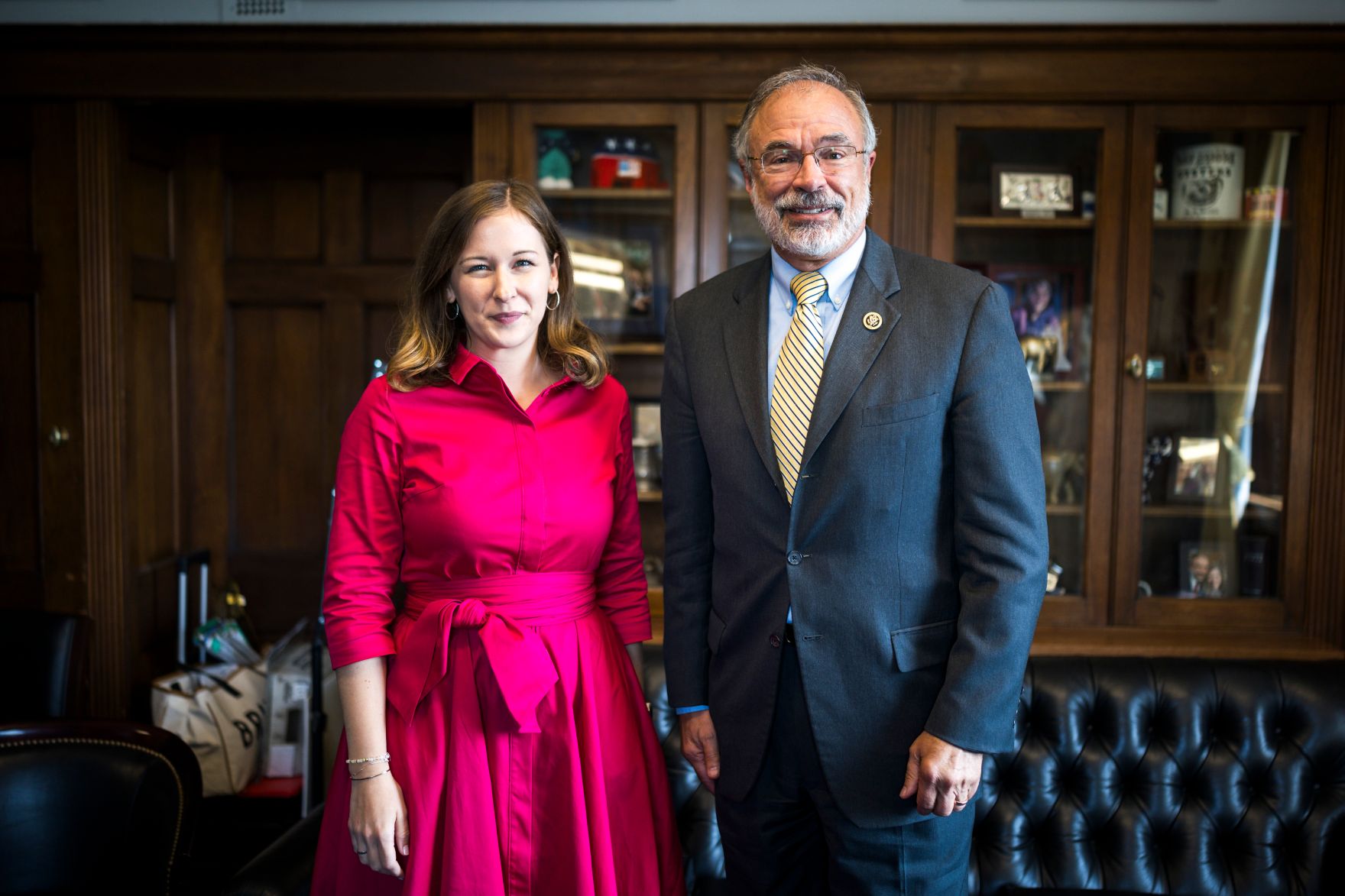 Am 15. Juli 2026 reiste Bundesministerin Claudia Bauer (l.) zu einem mehrt&auml;gigen Arbeitsbesuch nach Washington, D.C. Im Bild mit Congressman Andrew Harris (r.).