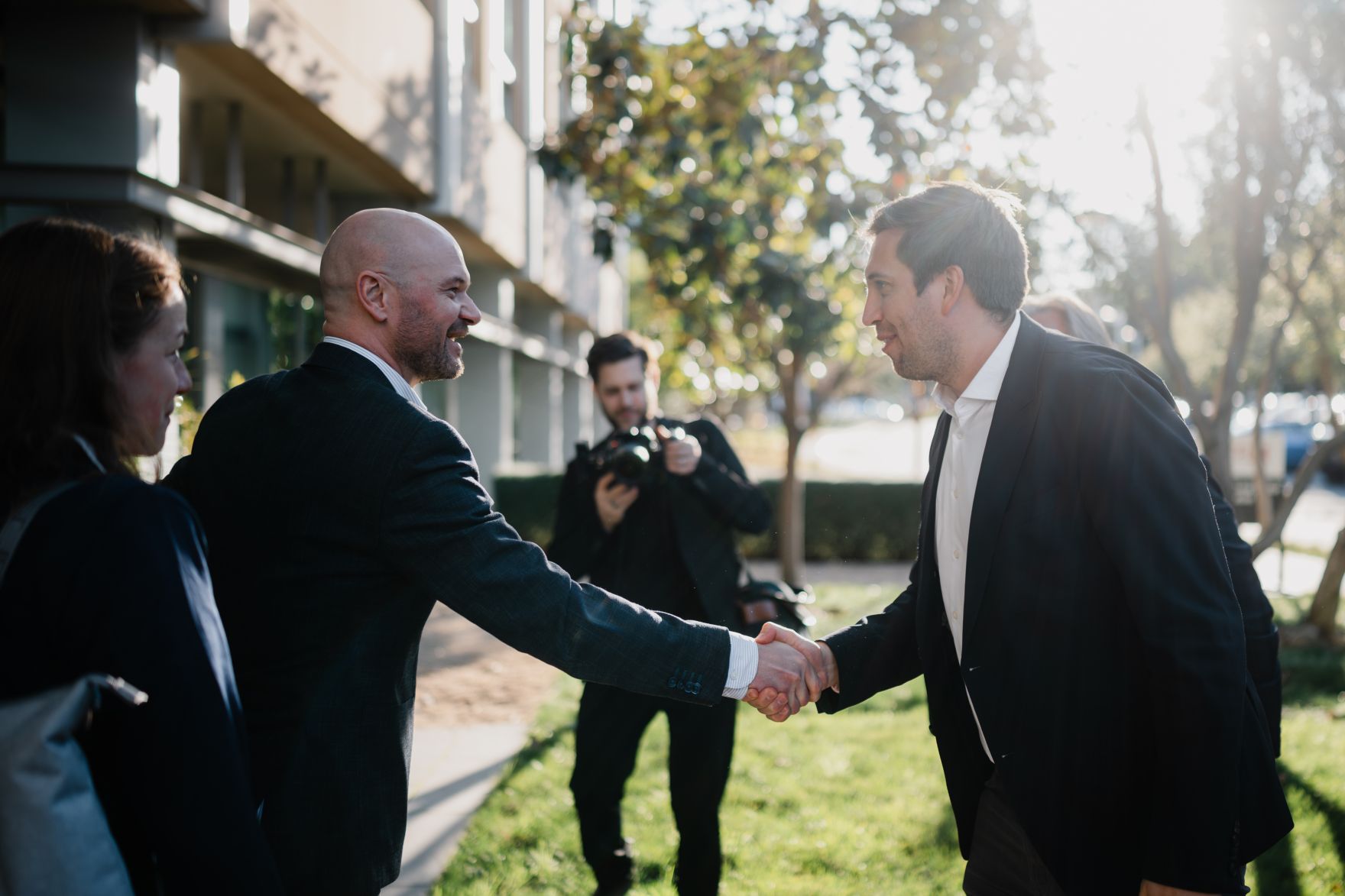Am 8. J&auml;nner 2026 setzte Staatssekret&auml;r Alexander Pr&ouml;ll (r.) seinen mehrt&auml;gigen Arbeitsbesuch in den Vereinigten Staaten von Amerika fort. Im Bild bei einem Besuch bei Netflix.