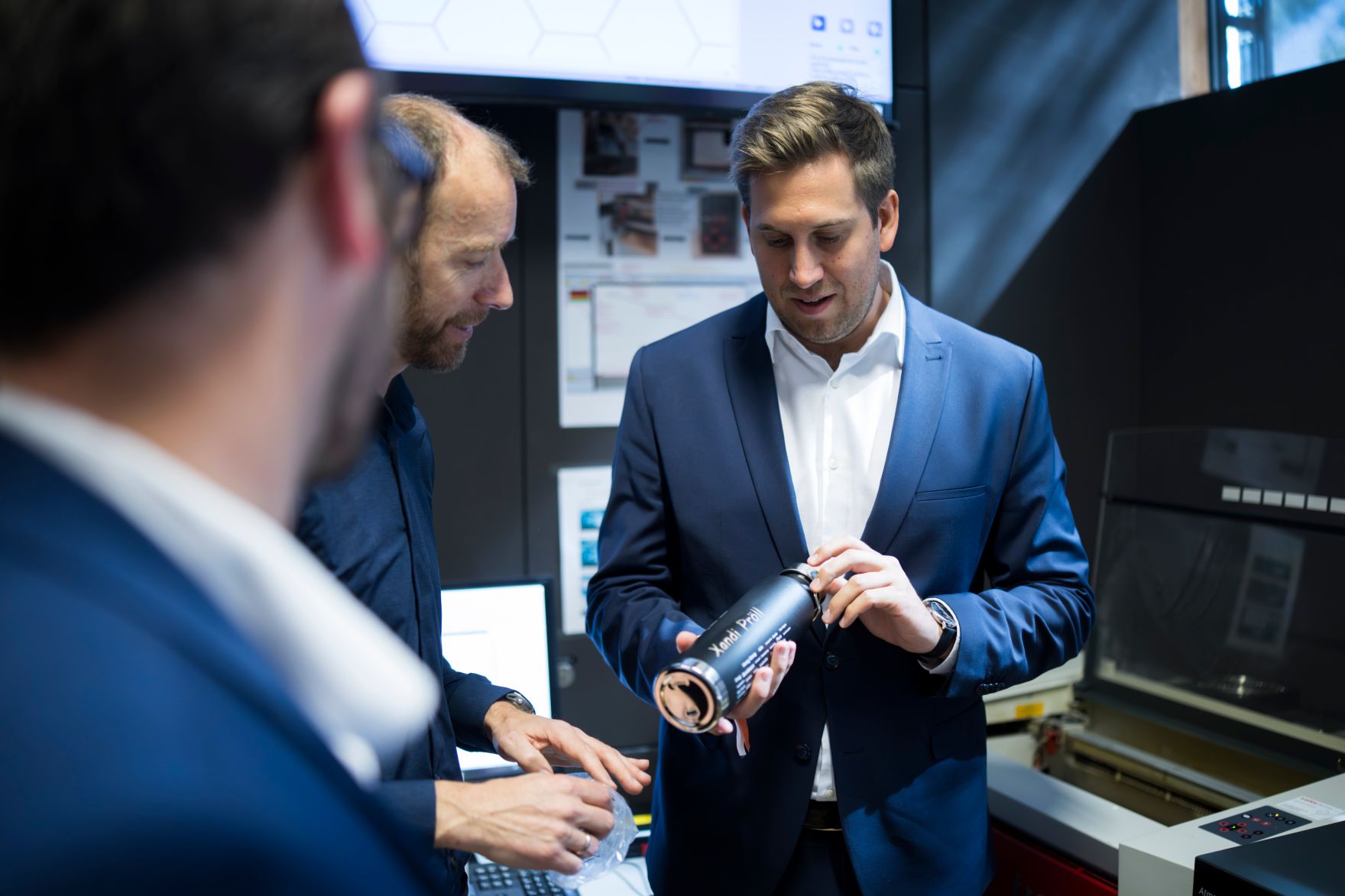 Am 2. 2025 Mai besuchte Staatssekret&auml;r Alexander Pr&ouml;ll (r.) im Rahmen seines Bundesl&auml;ndertages die FH Kufstein Tirol.