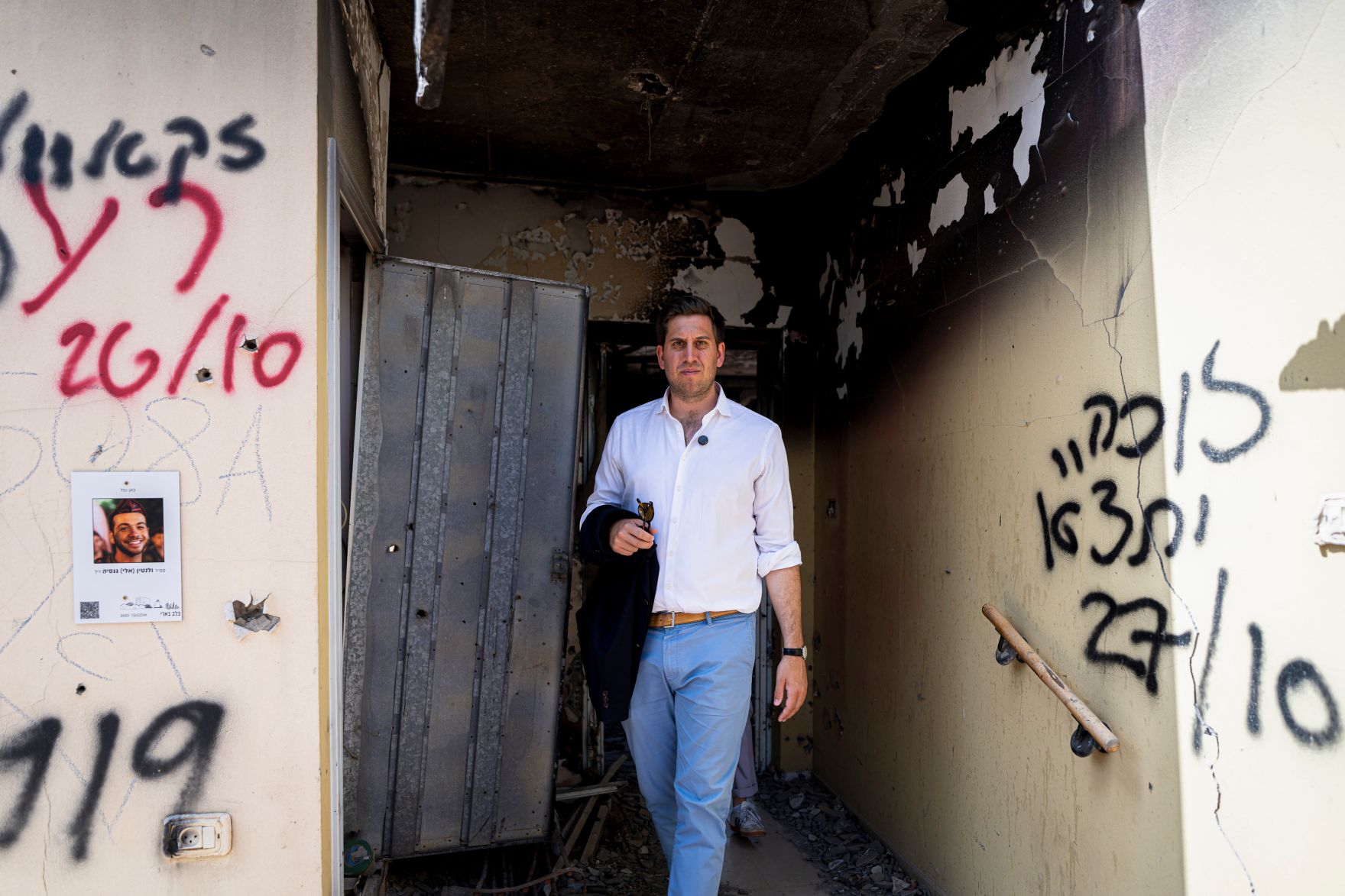 Am 26. Mai 2025 reiste Staatssekret&auml;r Alexander Pr&ouml;ll (im Bild) zu einem mehrt&auml;gigen Arbeitsbesuch nach Israel. Im Bild beim Besuch des Kibbuz Be&acute;ri.