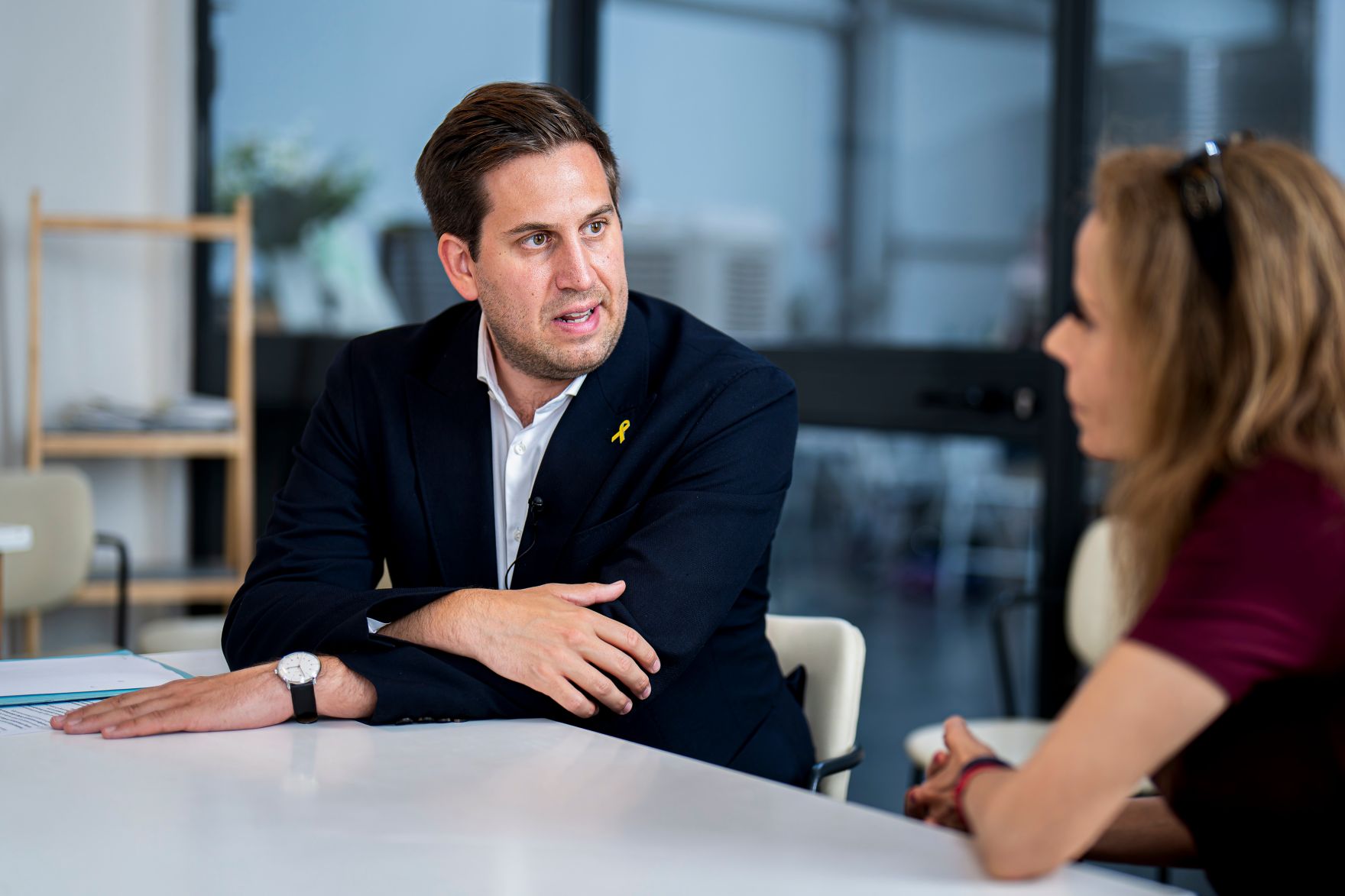Am 26. Mai 2025 reiste Staatssekret&auml;r Alexander Pr&ouml;ll (l.) zu einem mehrt&auml;gigen Arbeitsbesuch nach Israel. Im Bild beim Arbeitsgespr&auml;ch mit der israelischen Ministerin f&uuml;r Innovation, Wissenschaft und Technologie, Gila Gamliel (r.).