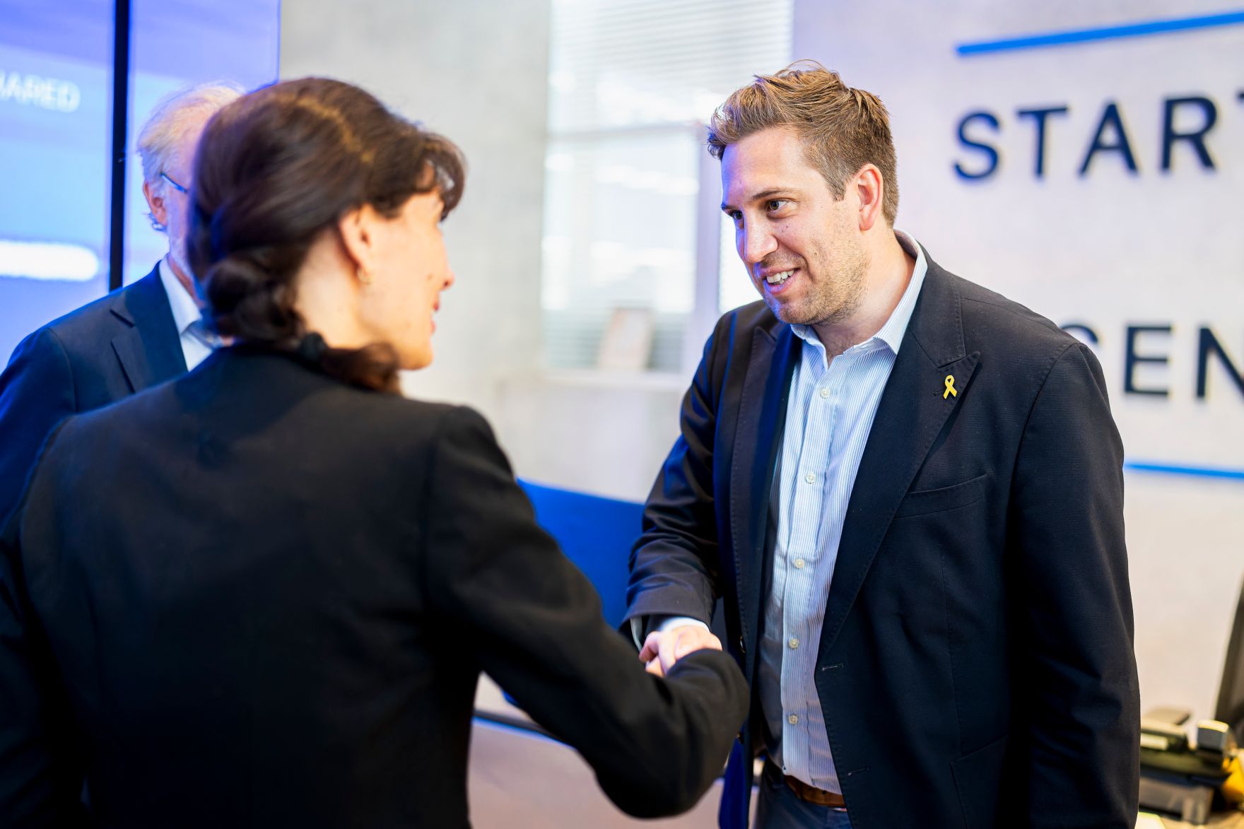 Am 26. Mai 2025 reiste Staatssekret&auml;r Alexander Pr&ouml;ll (r.) zu einem mehrt&auml;gigen Arbeitsbesuch nach Israel. Im Bild beim Besuch des Start-up Nation Central.