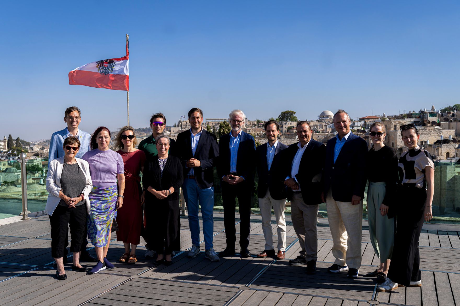 Am 26. Mai 2025 reiste Staatssekret&auml;r Alexander Pr&ouml;ll zu einem mehrt&auml;gigen Arbeitsbesuch nach Israel. Im Bild beim Besuch des &Ouml;sterreichischen Hospitz in Jerusalem.
