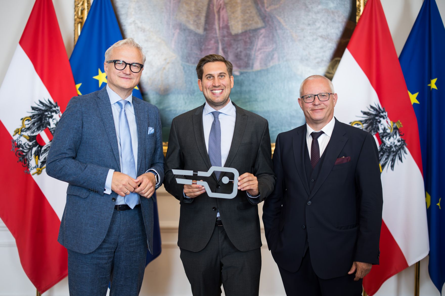 Am 17. Juni nahm Staatssekret&auml;r Alexander Pr&ouml;ll (r.) am Wirtschaftsgipfel anl&auml;sslich der erweiterten Implementierung der ID Austria teil.